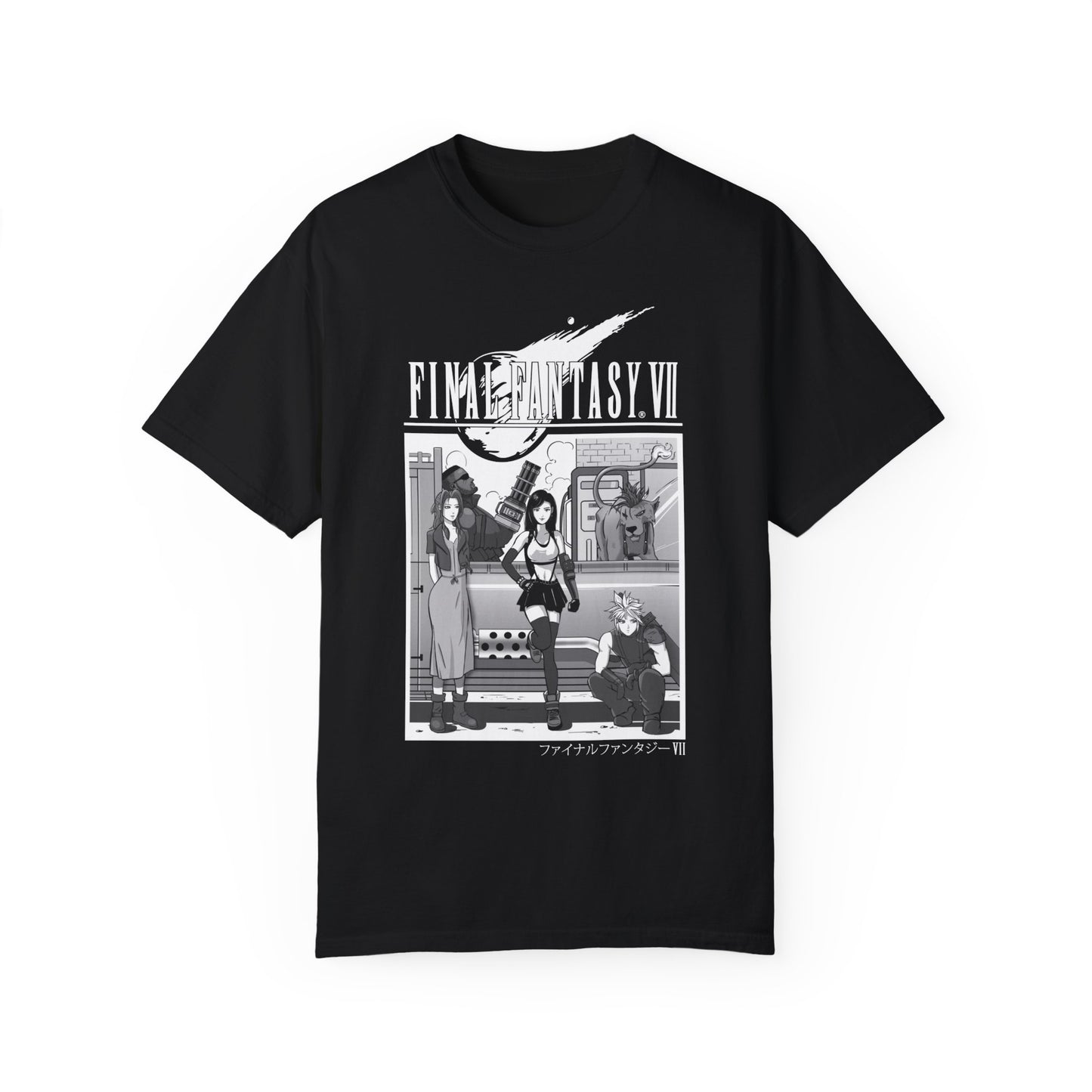 Final Fantasy 7 Tshirt - Road Trip, Unisex Garment-Dyed T-shirt
