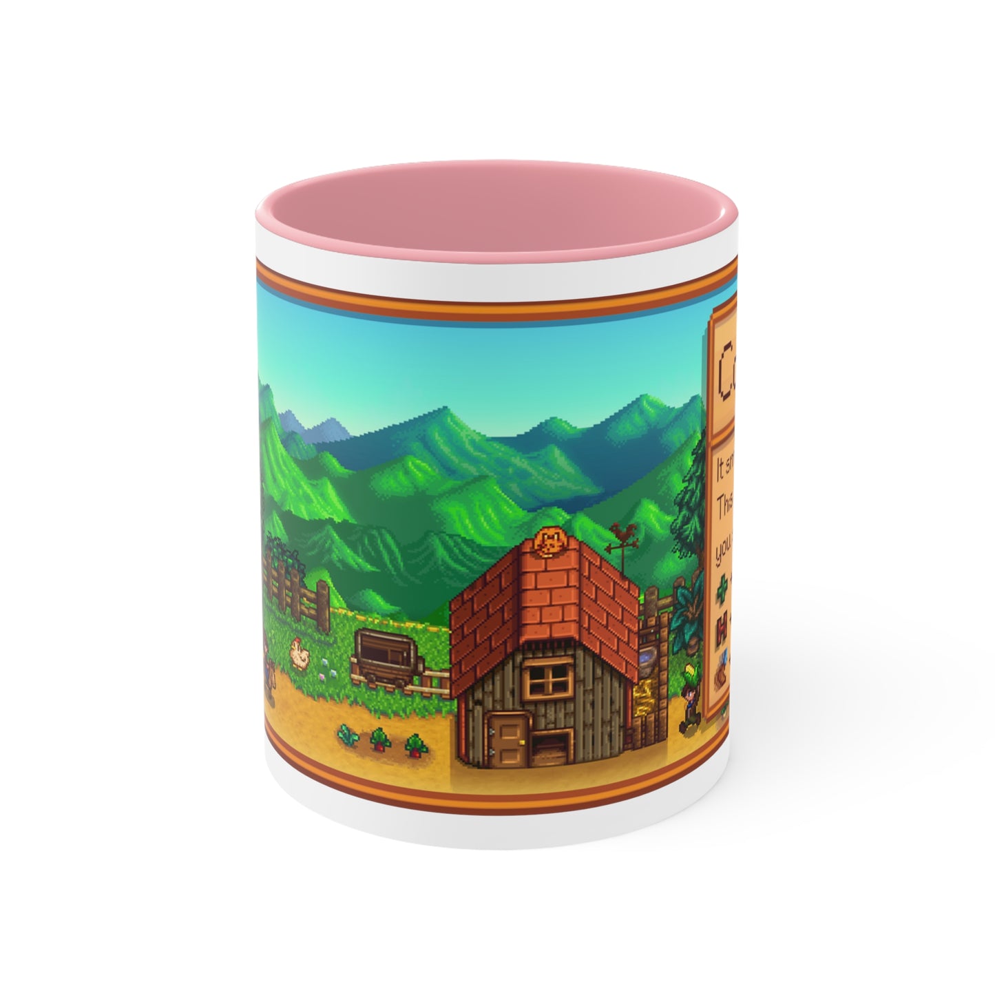 Stardew Valley - Coffee - White Mug 11oz, Stardew Valley, Stardew Mug, Gamer Mug, Video Game Mug, Pelican Town, Leah, Stardew Valley Gift