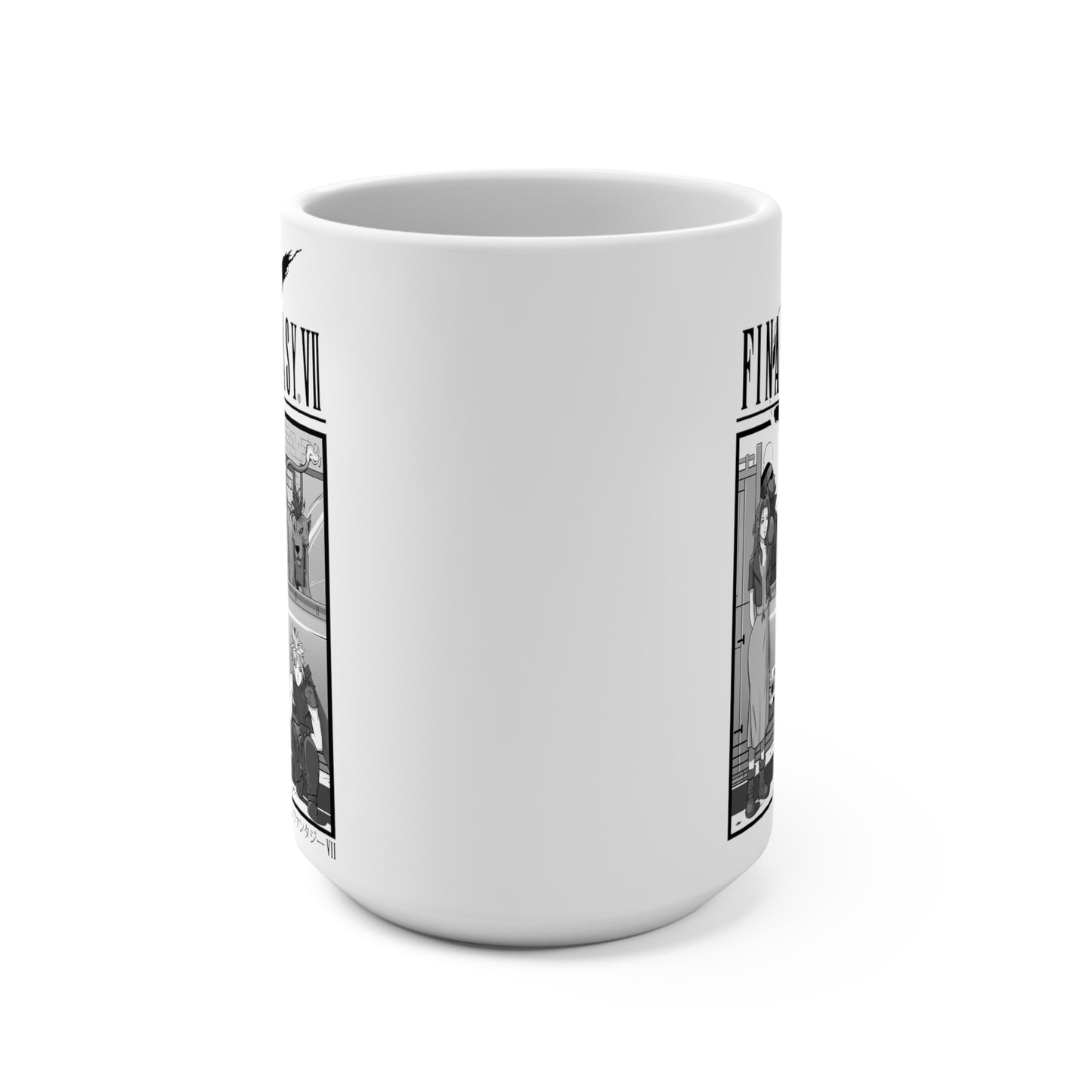 Final Fantasy 7 Mug - Road Trip, White Mug 15oz
