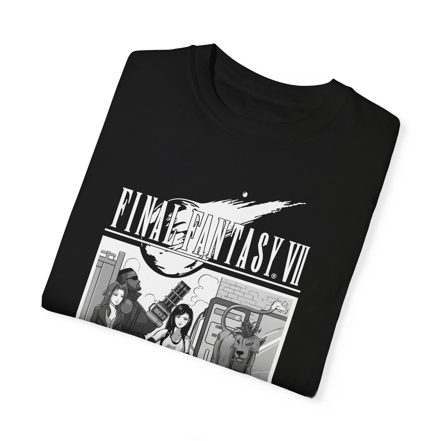 Final Fantasy 7 Tshirt - Road Trip, Unisex Garment-Dyed T-shirt