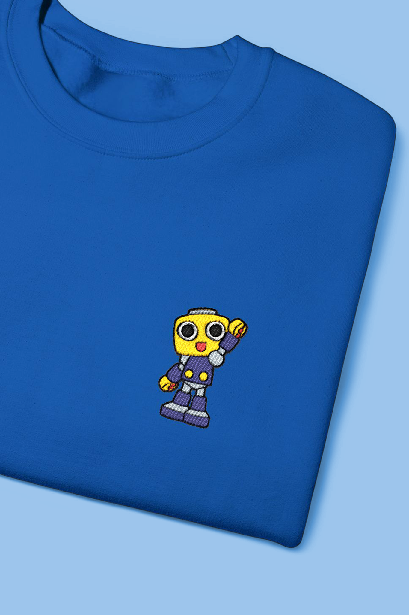 Servbot Embroidered Sweatshirt, Gildan Unisex Sweater, Mega Man Legends Pullover