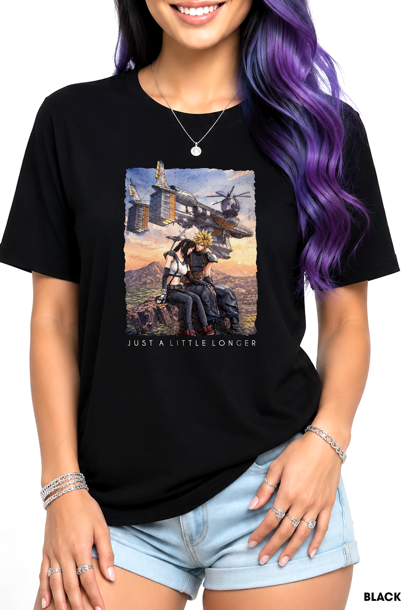 FF7 Shirt, Just A Little Longer T-shirt, Unisex Comfort Colors Tee