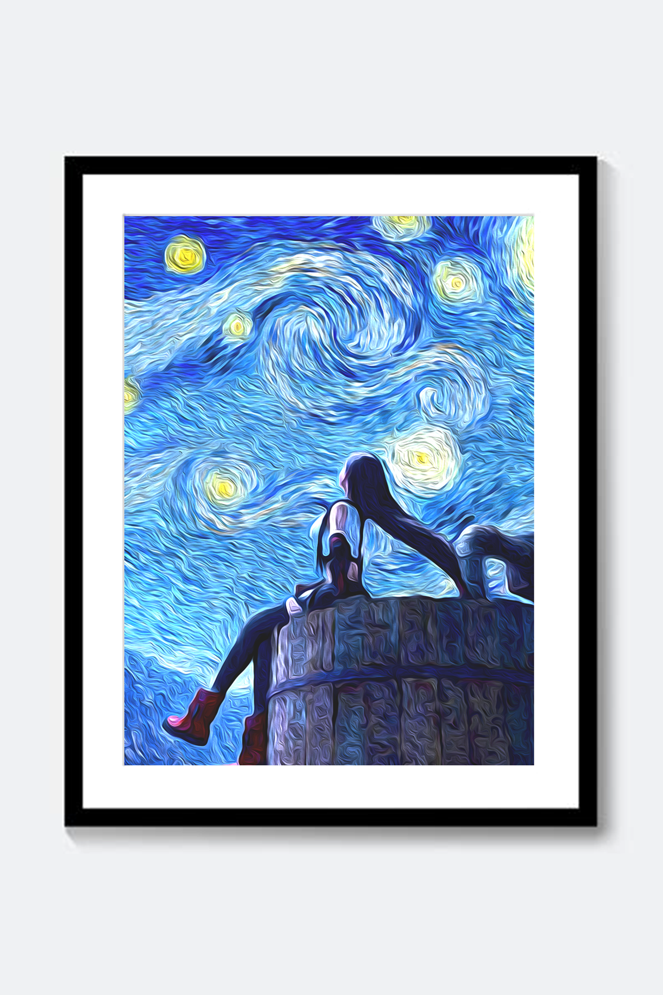 Final Fantasy 7 Poster, Tifa Starry Nibelheim Print