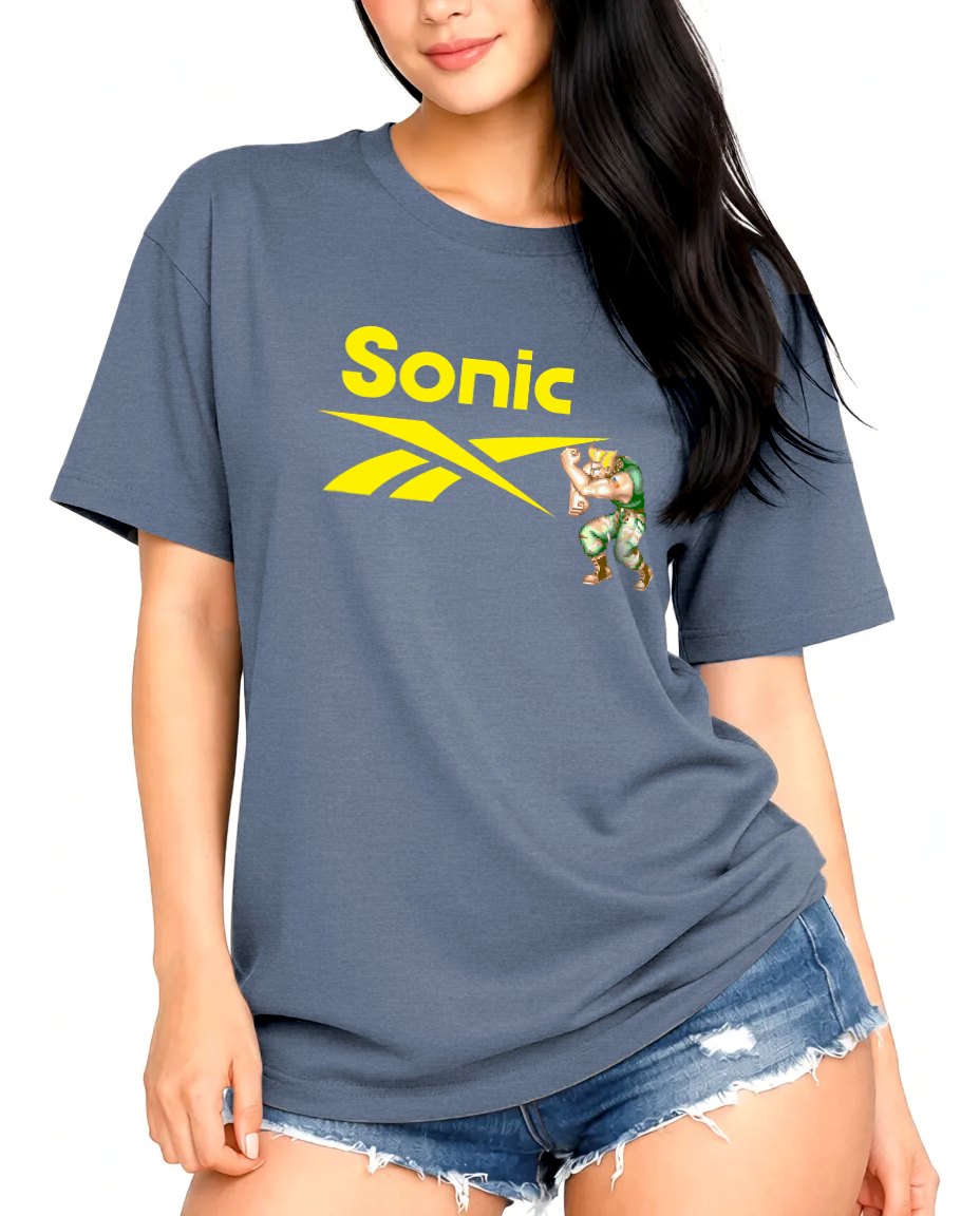 Guile Sonic Boom Shirt, Unisex Street Fighter Parody Tee
