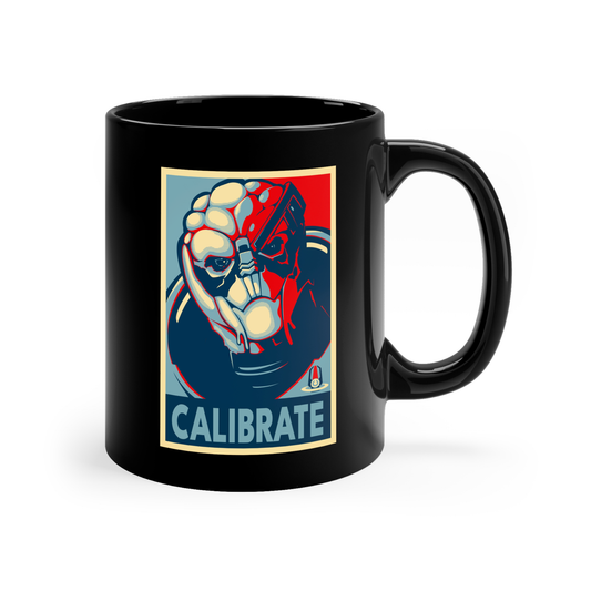 MASS EFFECT - GARRUS VAKARIAN - CALIBRATE BLACK MUG- 11OZ