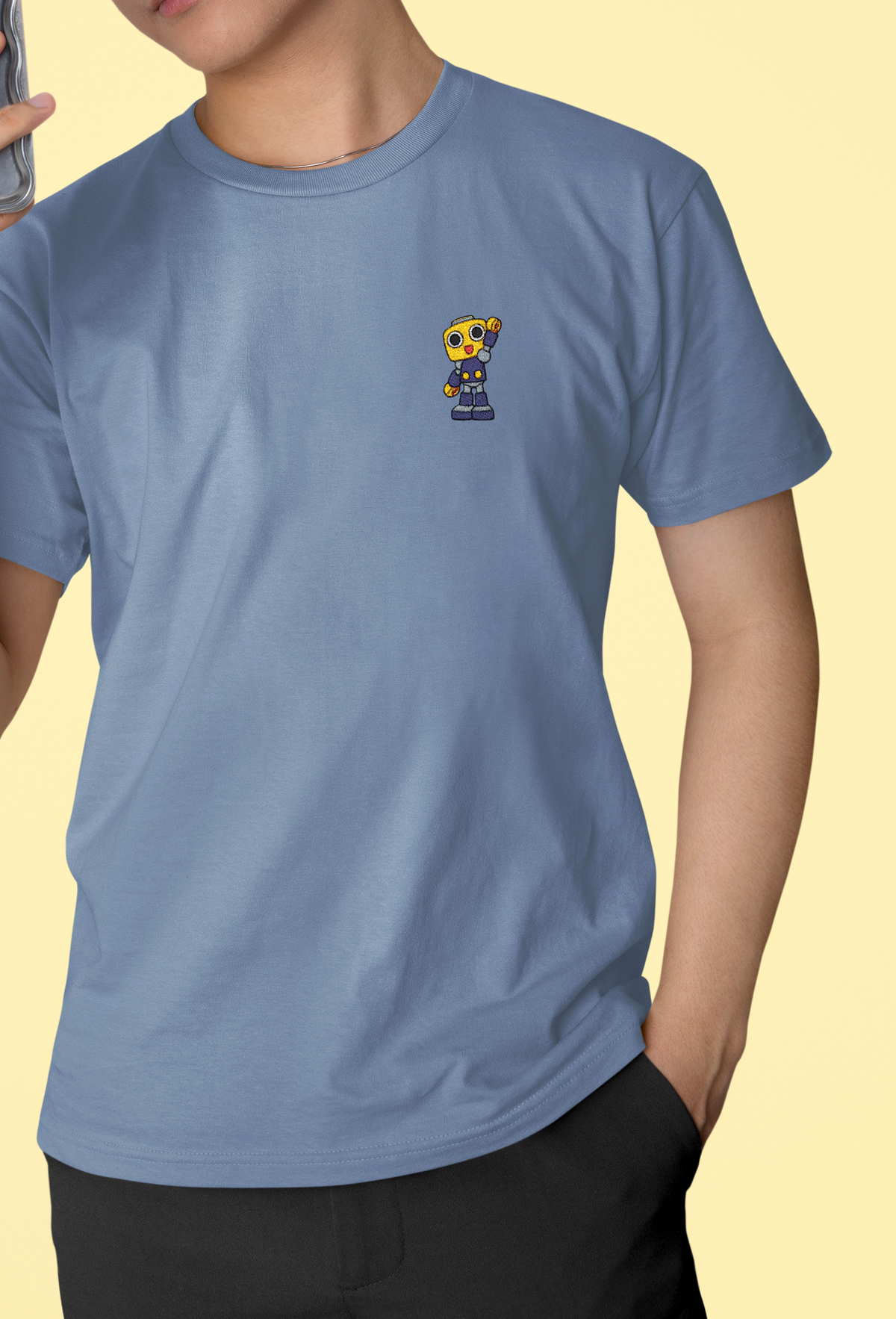 Servbot Embroidered Shirt, Tron Bonne Unisex Tshirt, Mega Man Legends Tee