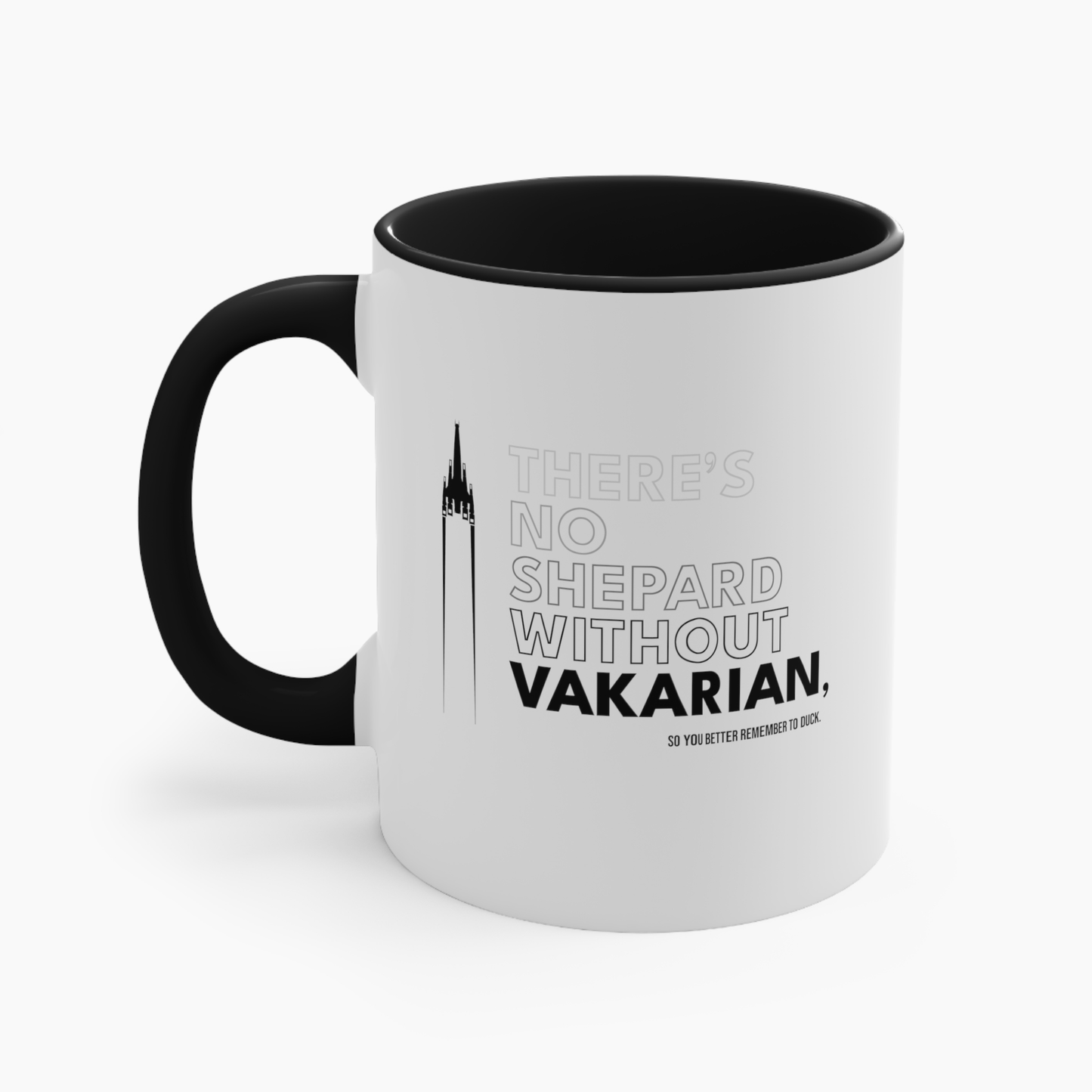 GARRUS VAKARIAN CALIBRATE - WHITE AND BLACK MUG - 11OZ