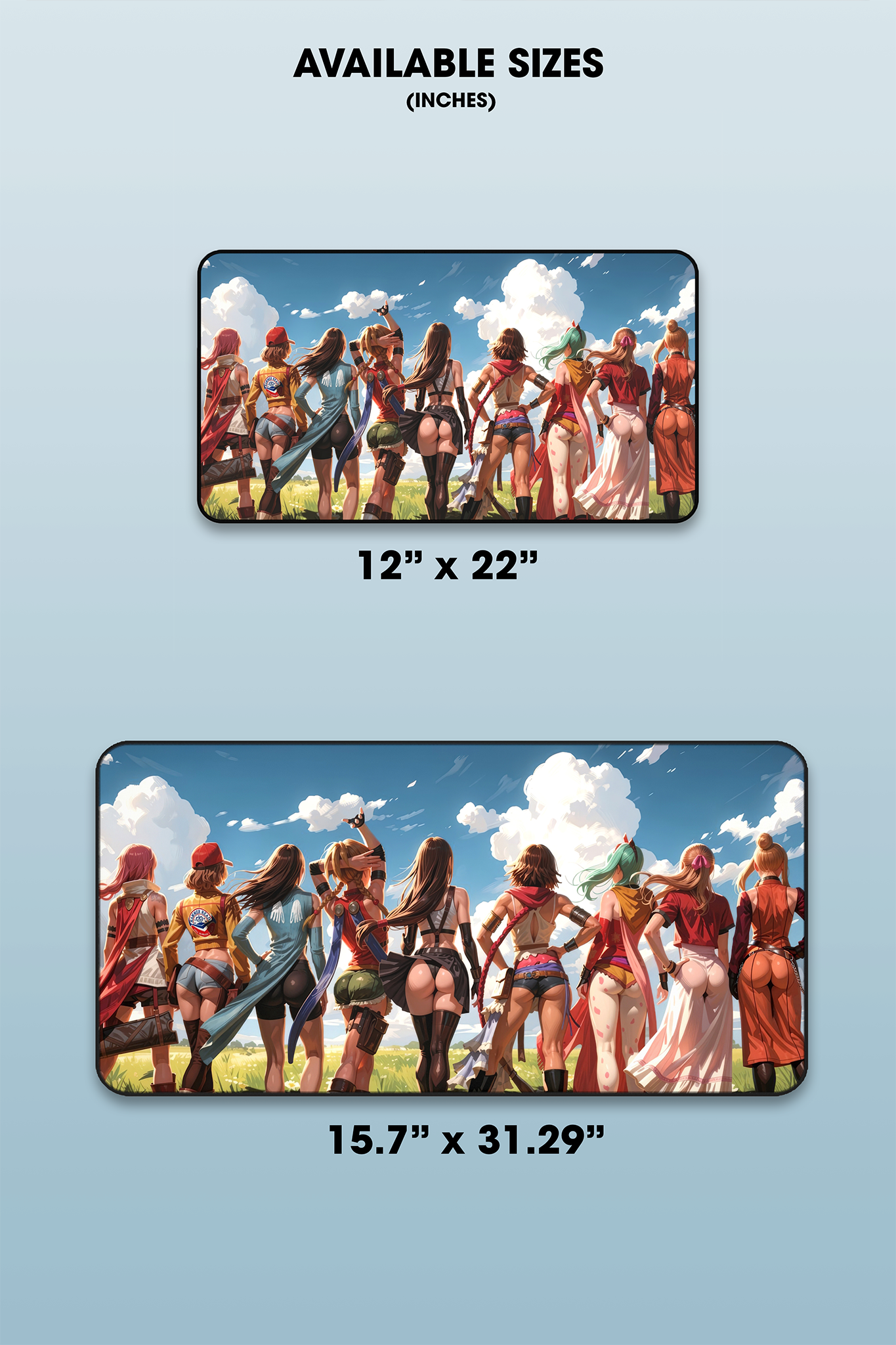 Final Fantasy Inspired Gaming Mousepad | XXL Desk Mat for Gamers