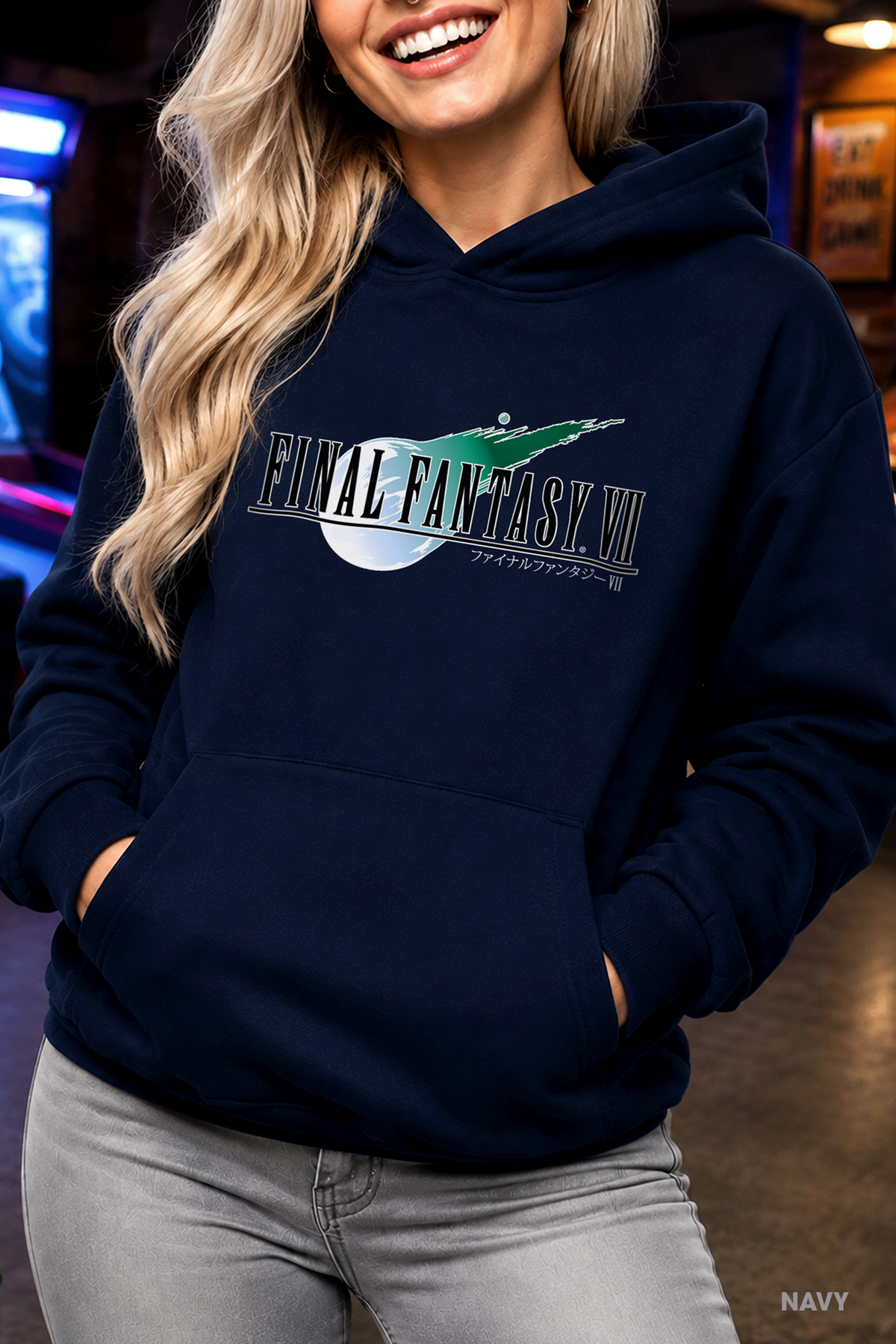 FF7 Hoodie, Gildan Unisex Hooded Sweatshirt