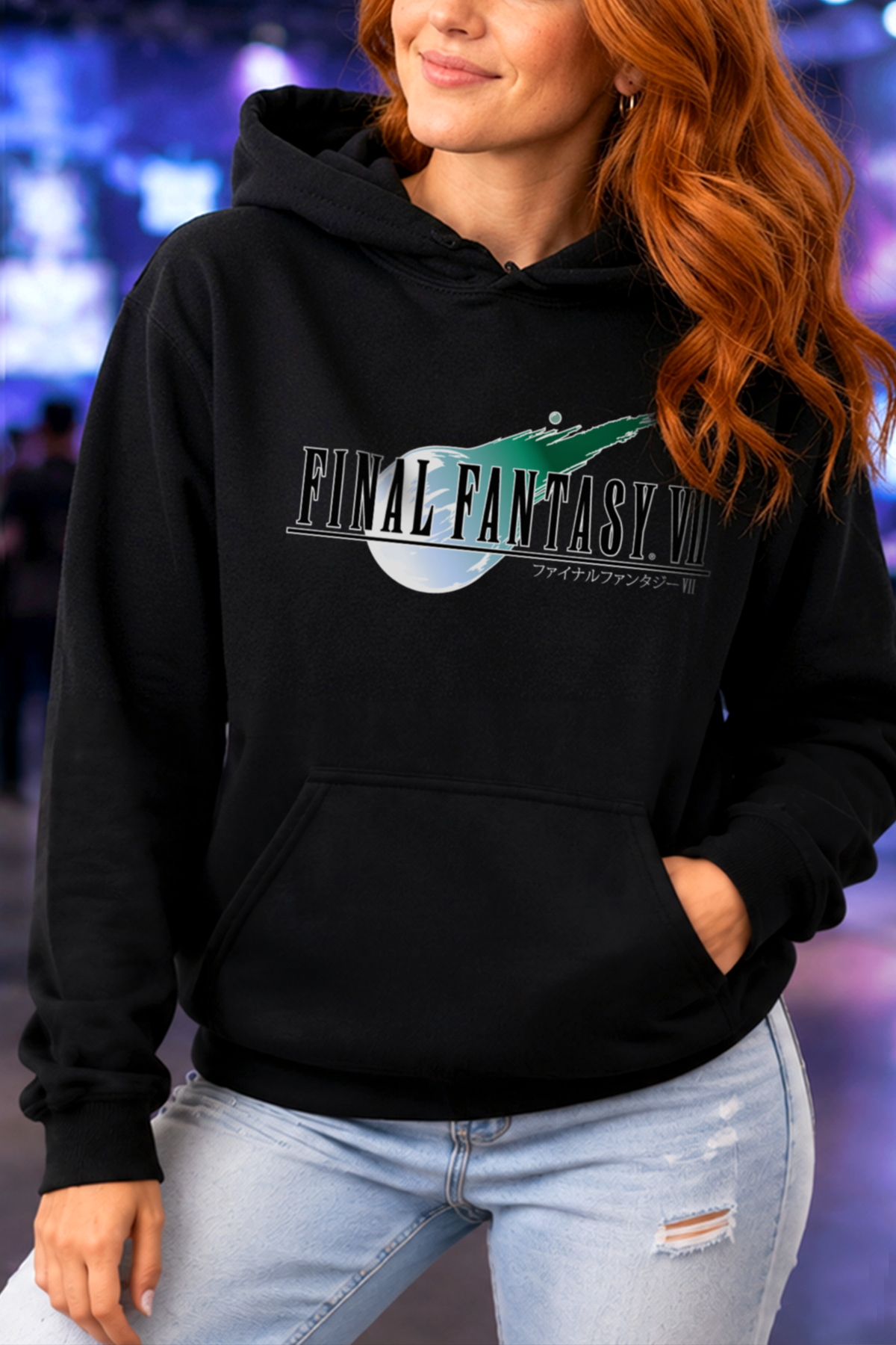 FF7 Hoodie, Gildan Unisex Hooded Sweatshirt