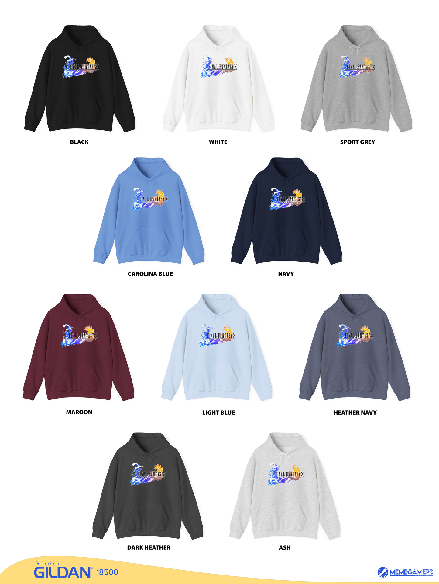 Final Fantasy 10 Hoodie, Gilden Unisex Hooded Sweatshirt