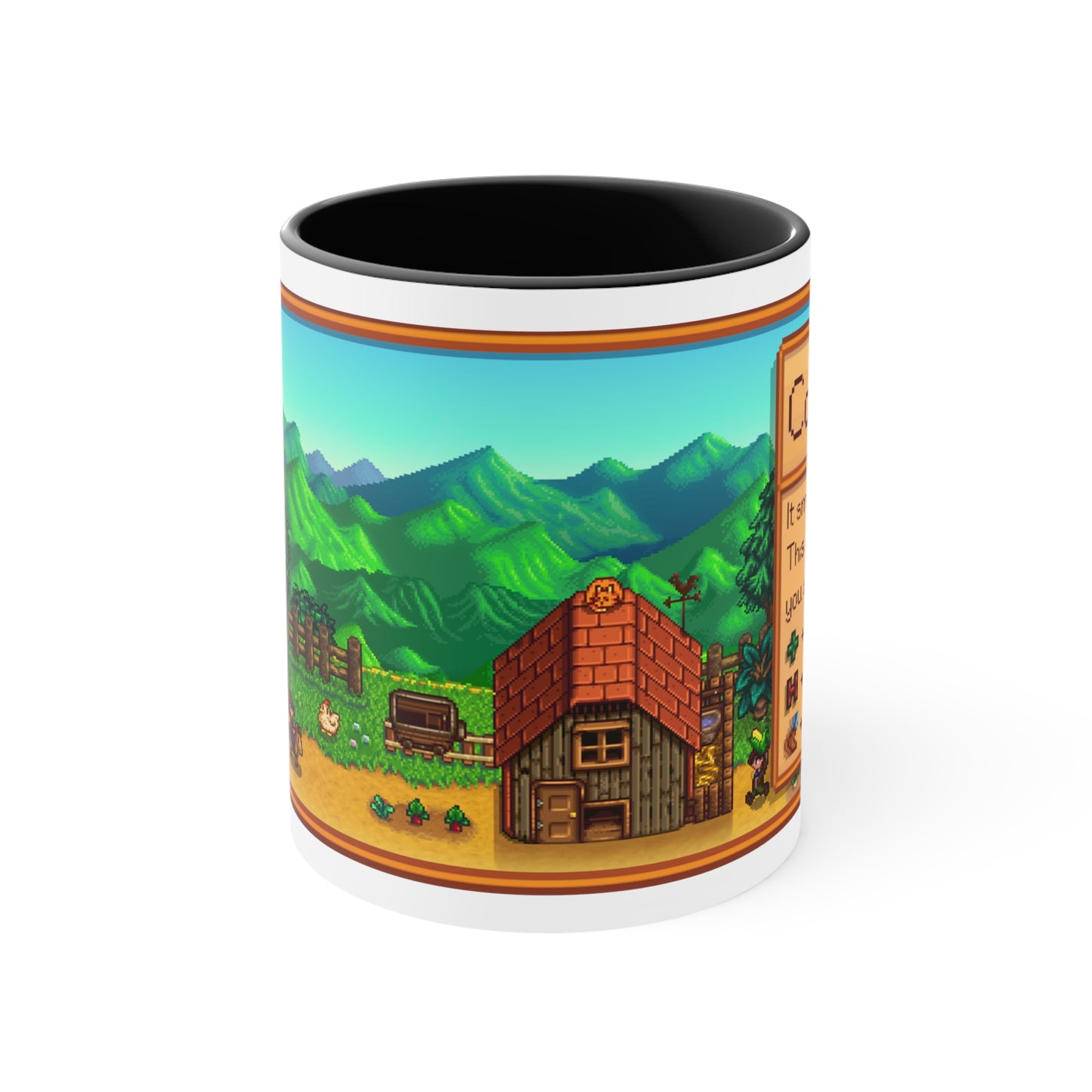 Stardew Valley - Coffee - White Mug 11oz, Stardew Valley, Stardew Mug, Gamer Mug, Video Game Mug, Pelican Town, Leah, Stardew Valley Gift