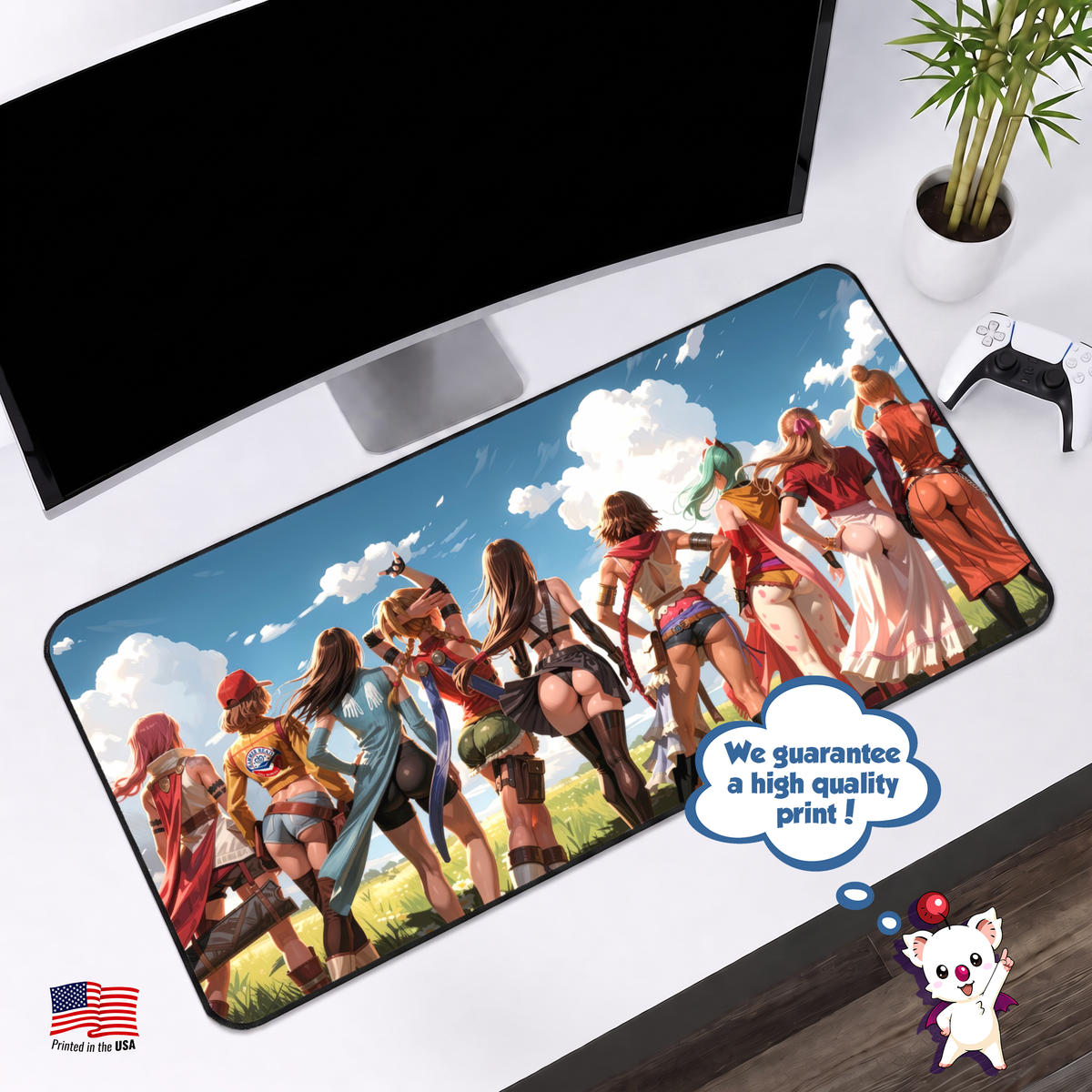 Final Fantasy Inspired Gaming Mousepad | XXL Desk Mat for Gamers