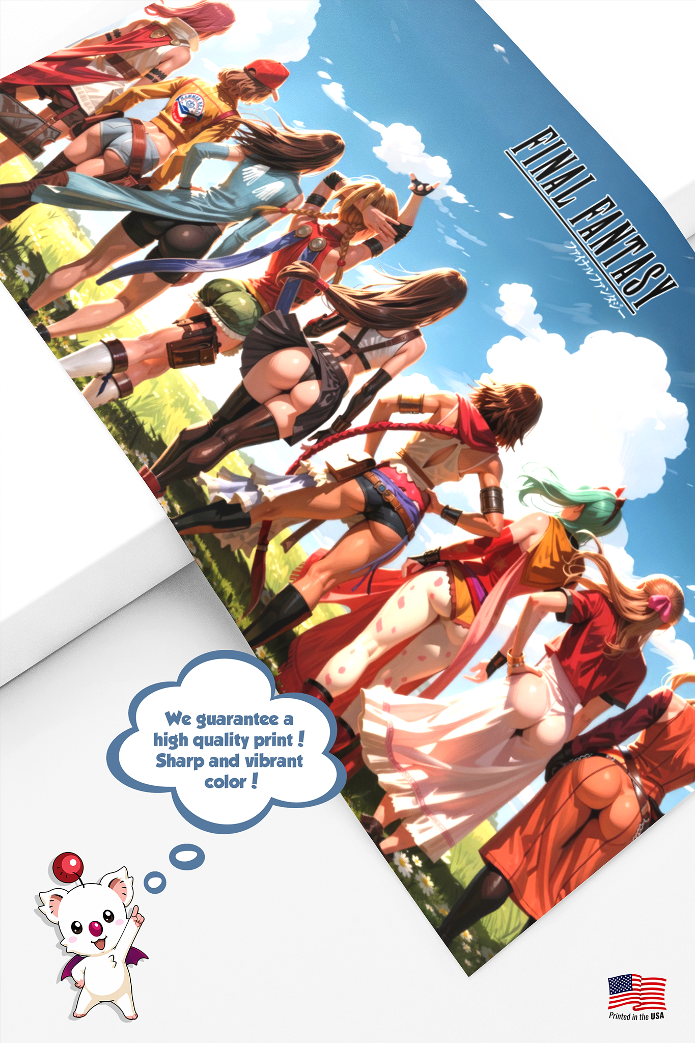 Final Fantasy Poster, Sexy RPG Gamer Poster