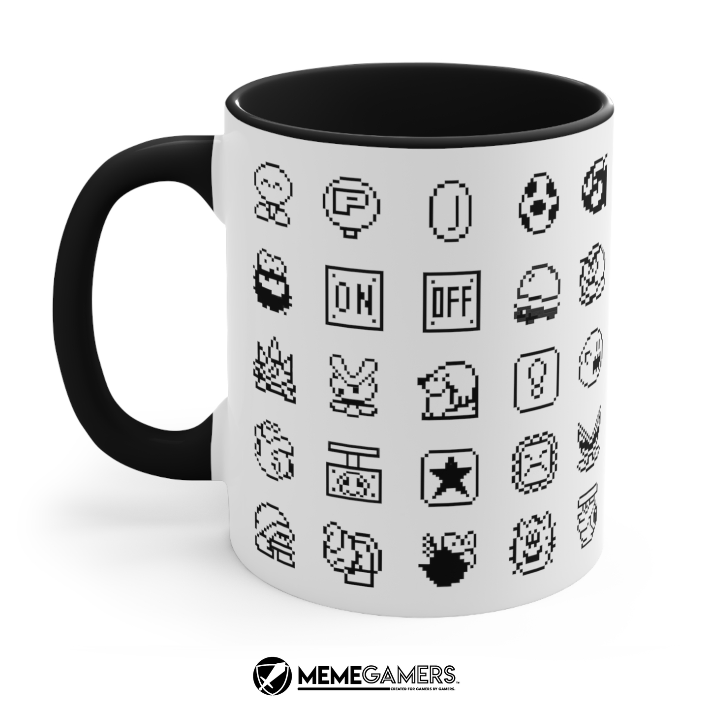 Mario World Sprites Mug, Retro White Mug 11oz