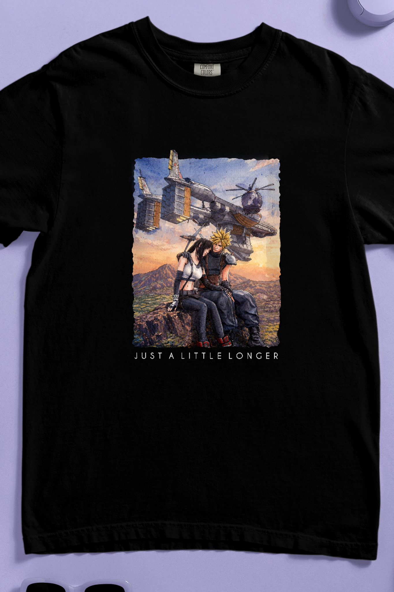 FF7 Shirt, Just A Little Longer T-shirt, Unisex Comfort Colors Tee