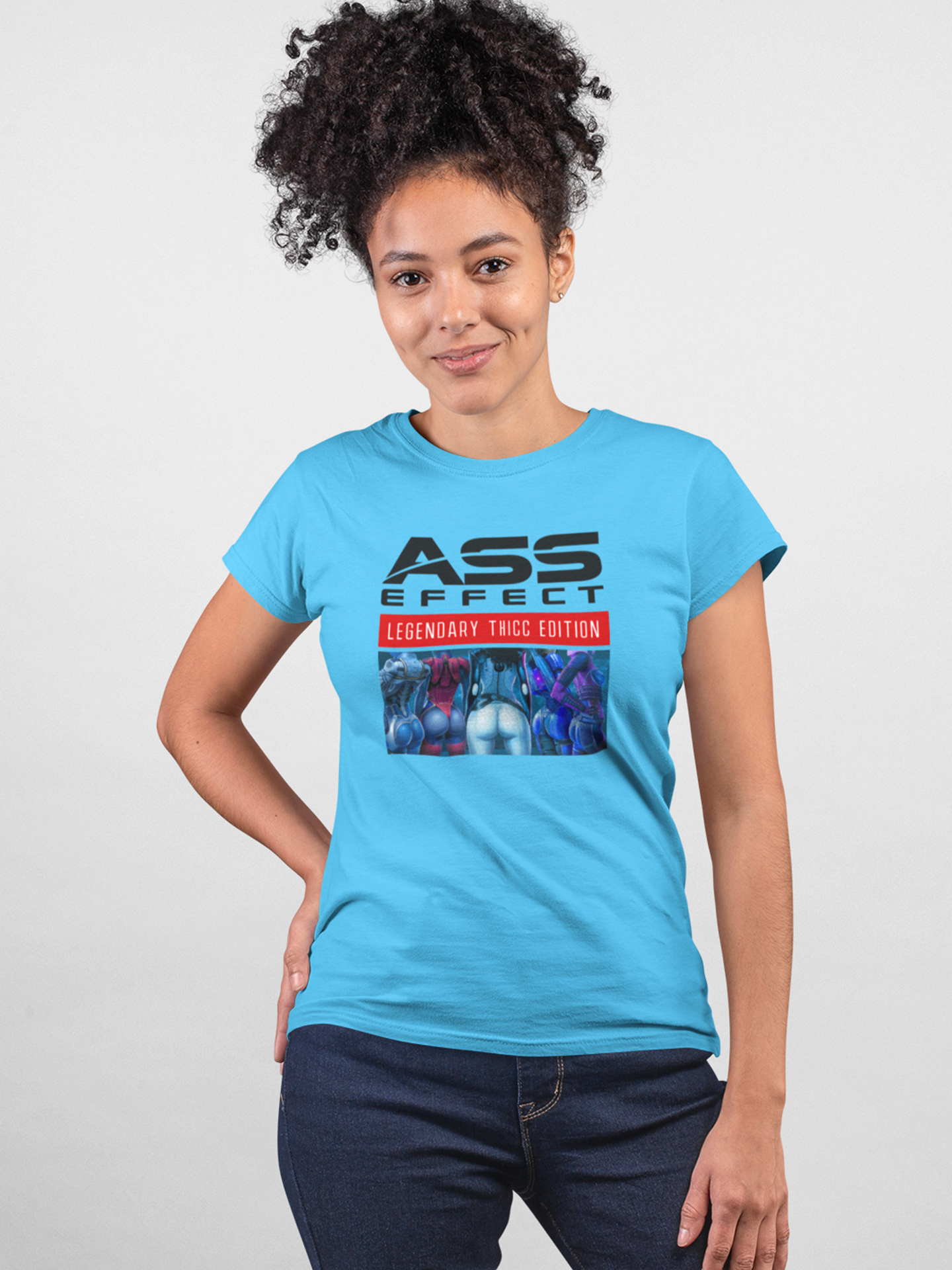 MASS EFFECT - ASS EFFECT LEGENDARY  THICC EDITION WOMEN'S TEE