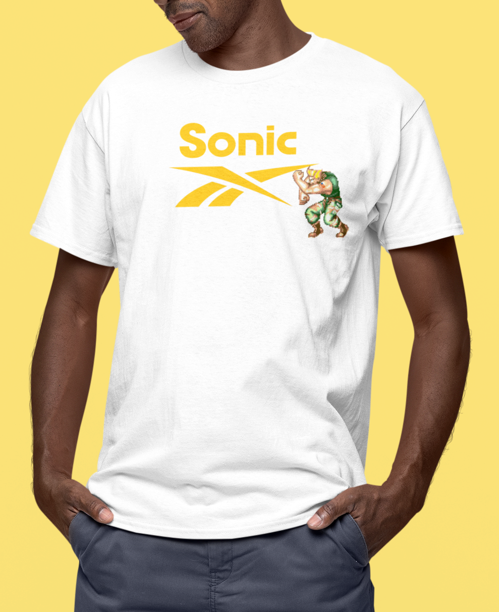 Guile Sonic Boom Shirt, Unisex Street Fighter Parody Tee