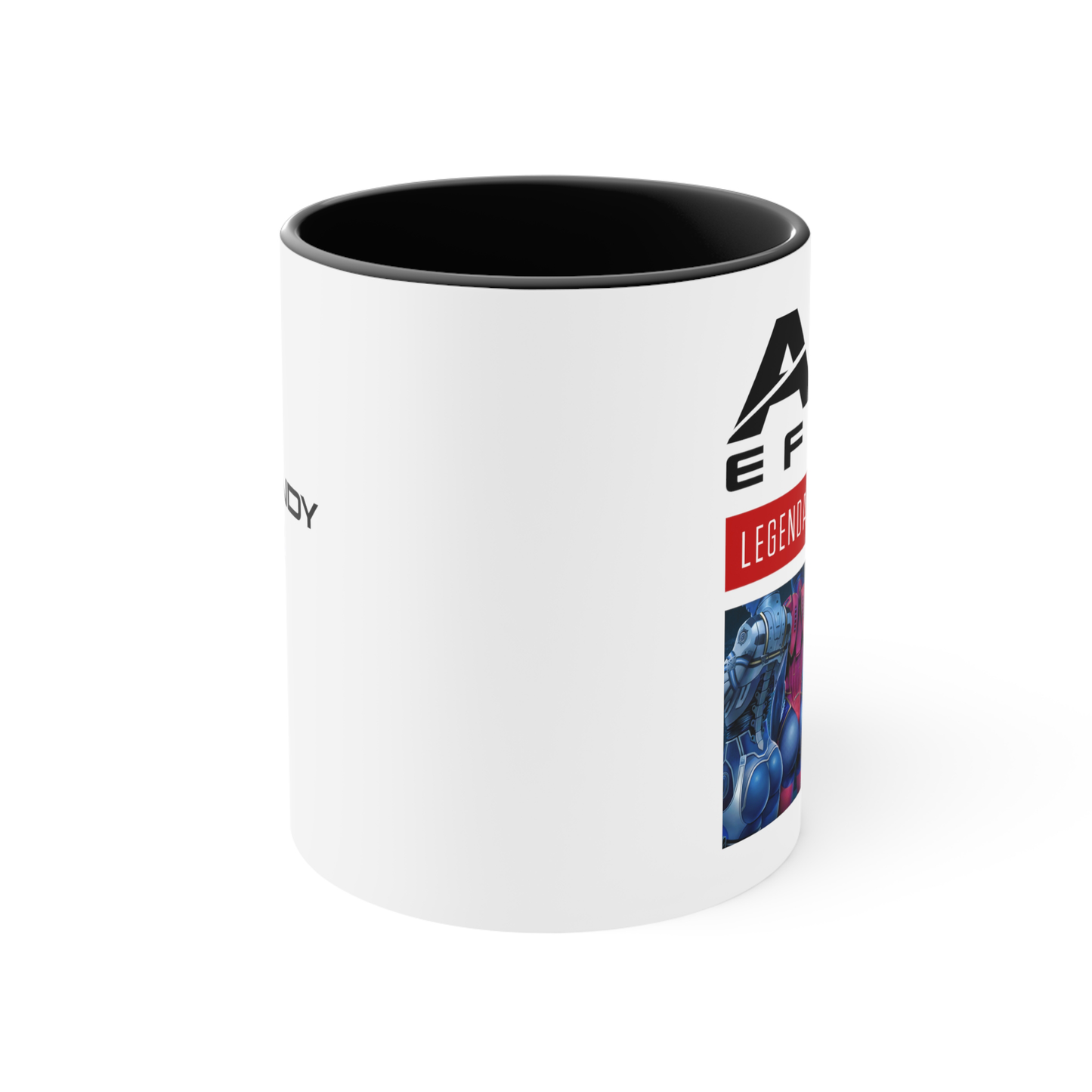 MASS EFFECT - ASS EFFECT LEGENDARY THICC EDITION WHITE AND BLACK MUG - 110Z