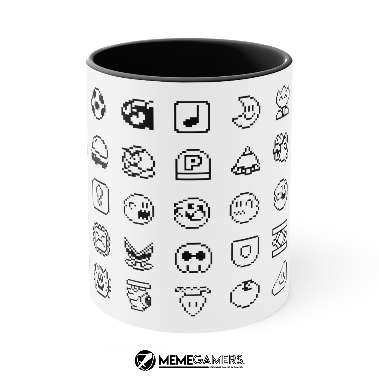 Mario World Sprites Mug, Retro White Mug 11oz