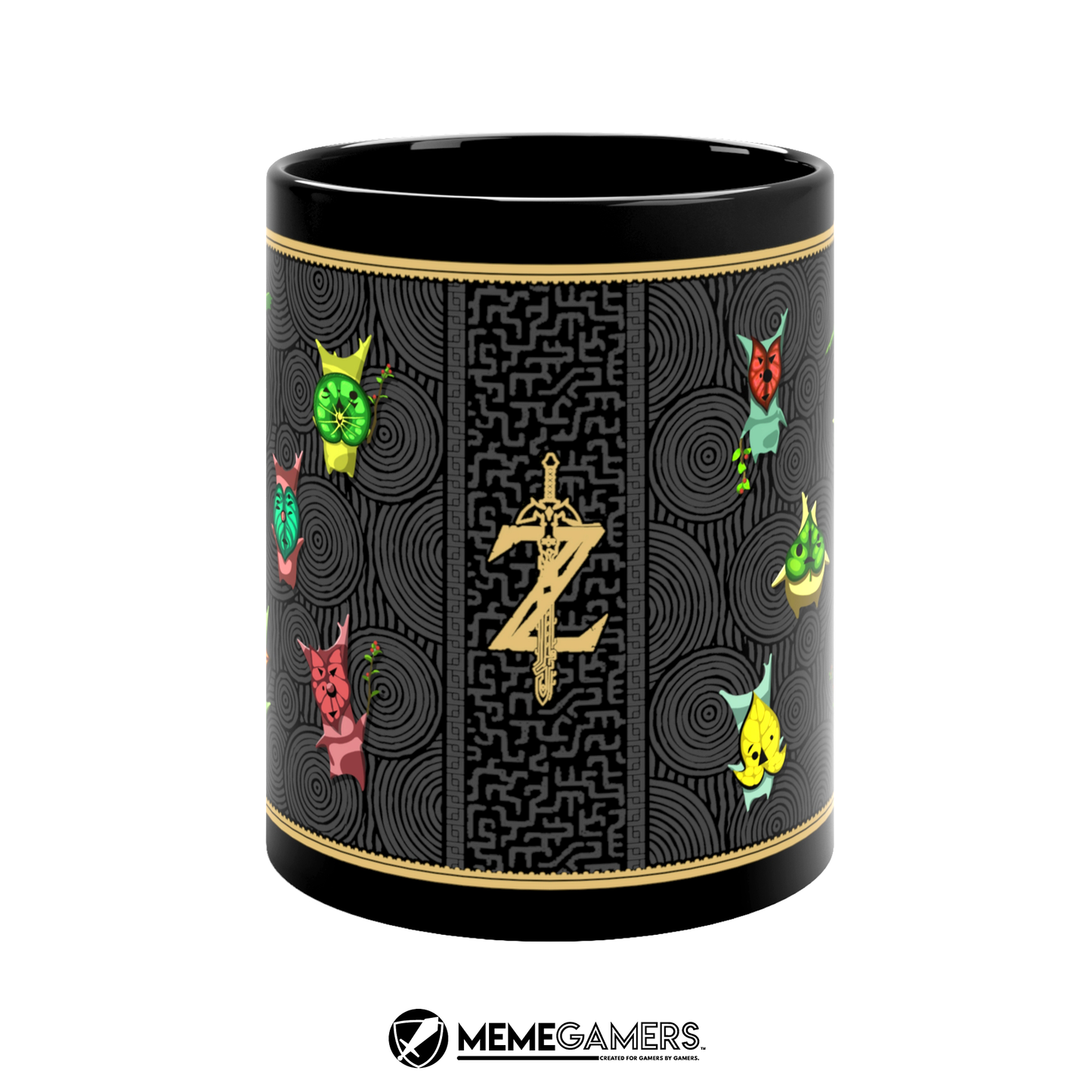 Korok Mug, Black Ceramic 11oz