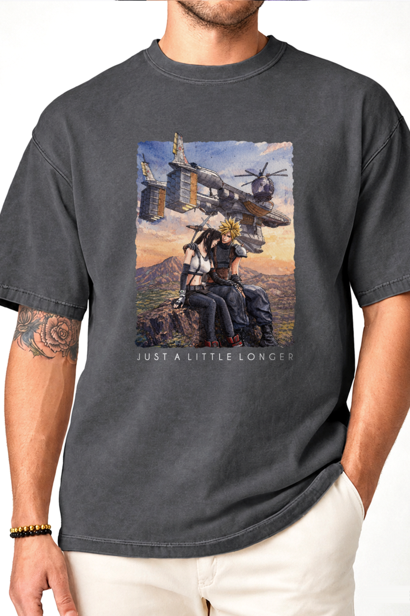FF7 Shirt, Just A Little Longer T-shirt, Unisex Comfort Colors Tee