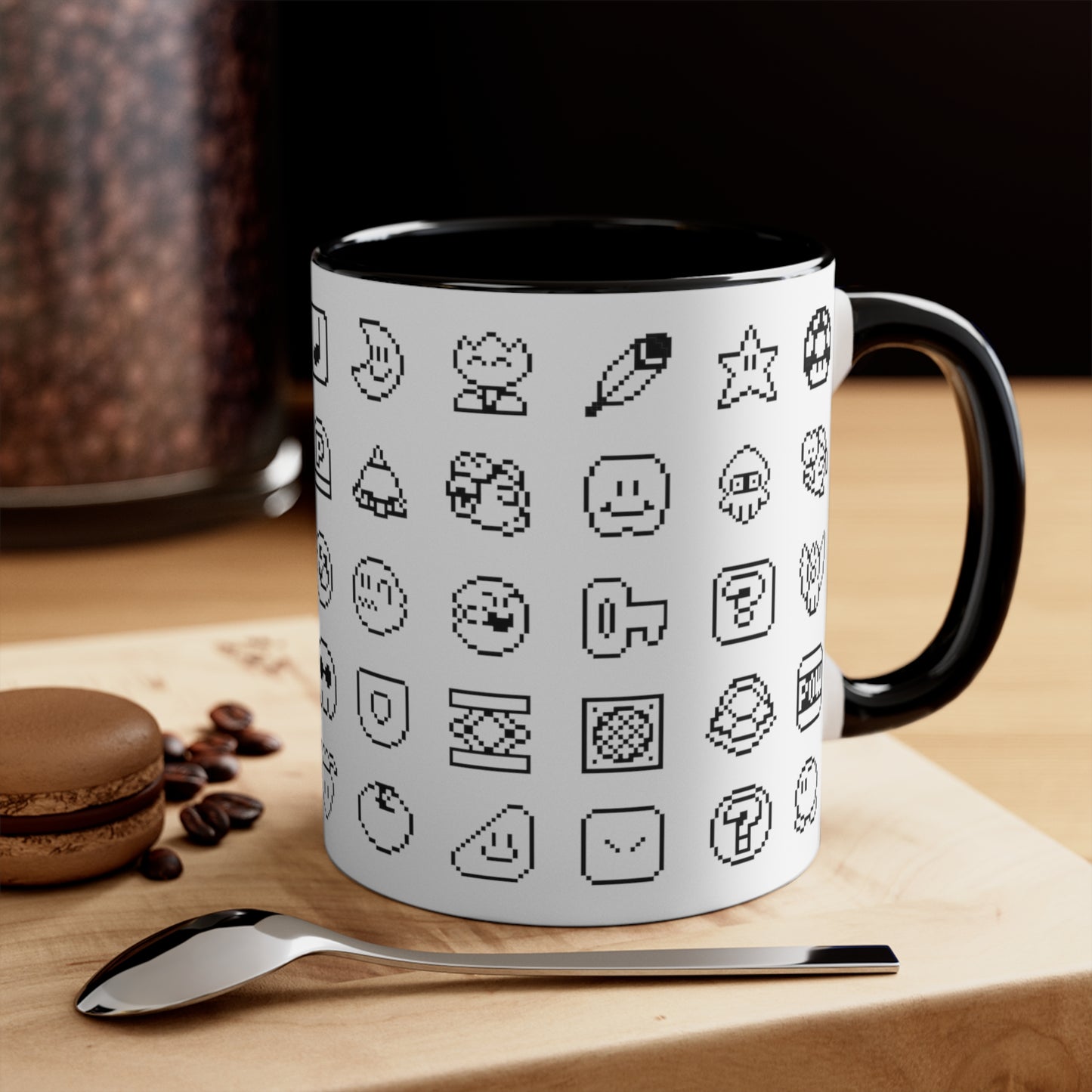 Mario World Sprites Mug, Retro White Mug 11oz