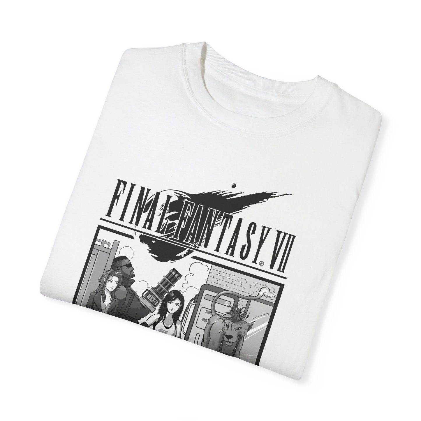 Final Fantasy 7 Tshirt - Road Trip, Unisex Garment-Dyed T-shirt