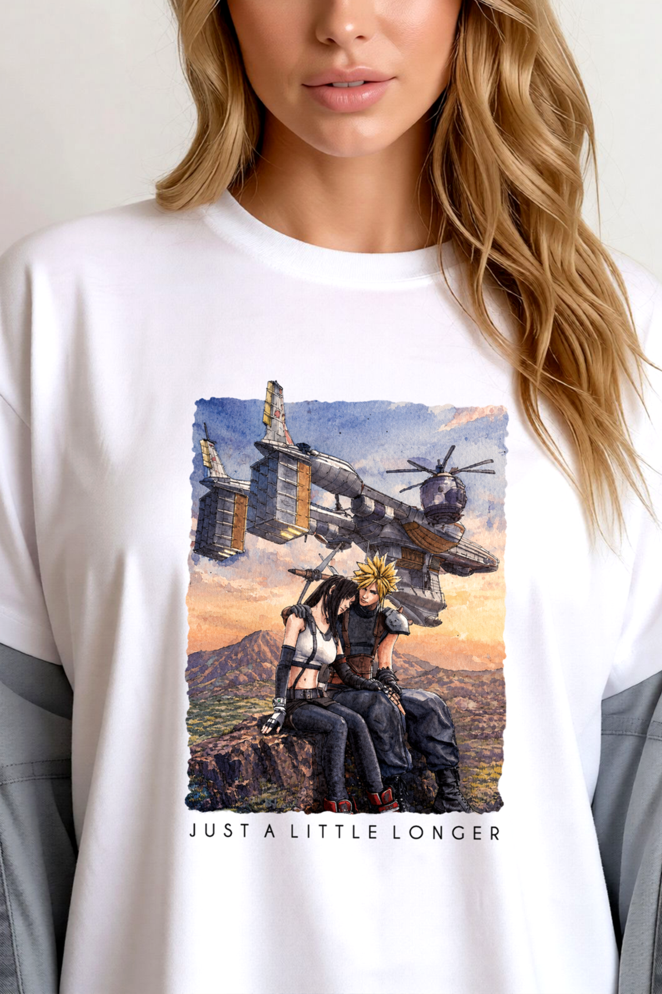 FF7 Shirt, Just A Little Longer T-shirt, Unisex Comfort Colors Tee