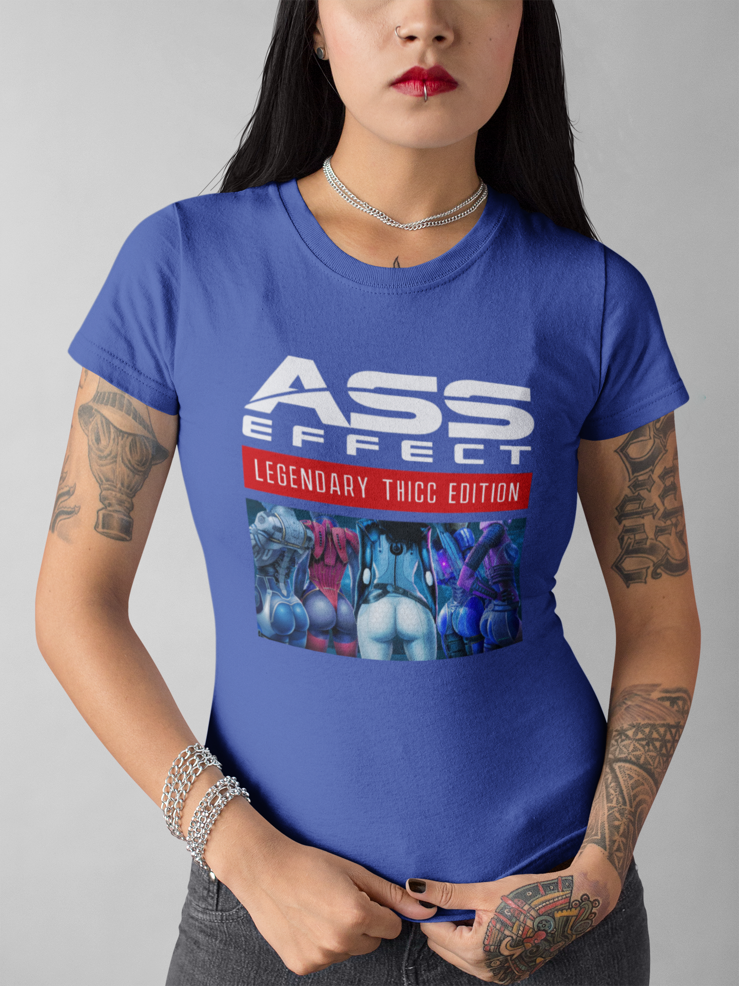 MASS EFFECT - ASS EFFECT LEGENDARY  THICC EDITION WOMEN'S TEE