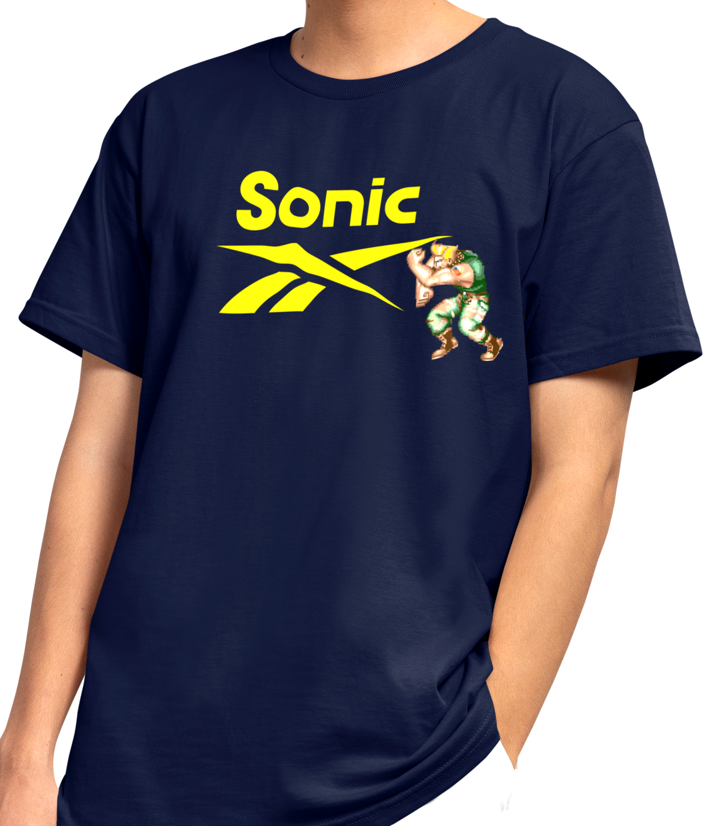 Guile Sonic Boom Shirt, Unisex Street Fighter Parody Tee