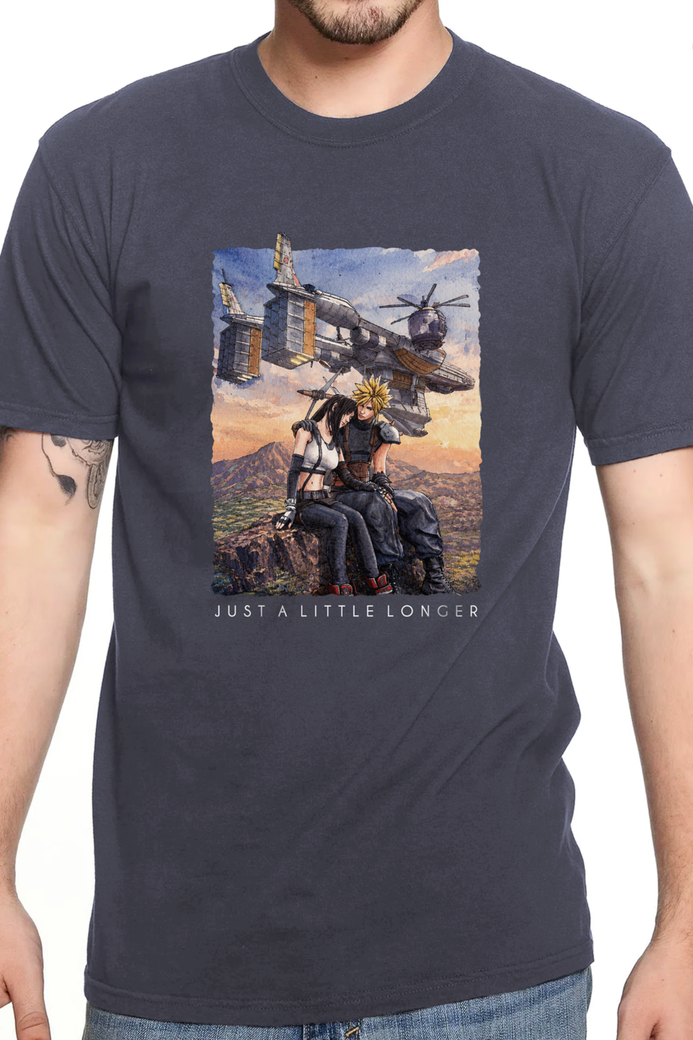 FF7 Shirt, Just A Little Longer T-shirt, Unisex Comfort Colors Tee