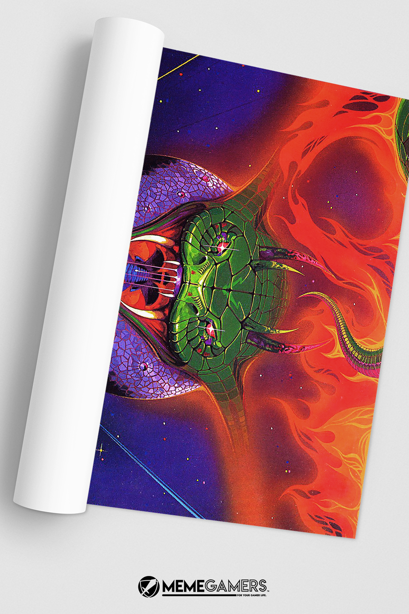 Life Force Poster, Retro Shooter Print