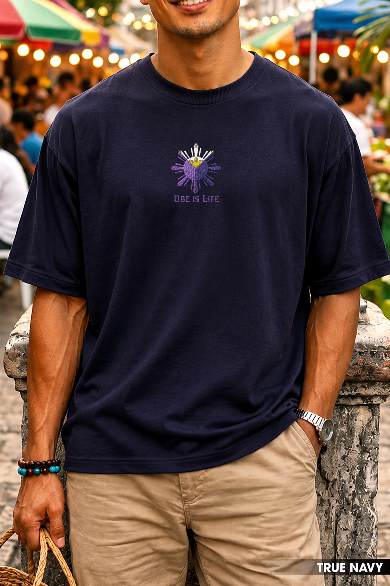 Philippines Shirt, Embroidered Ube Tshirt, Unisex Comfort Colors Tee, Ube Is Life