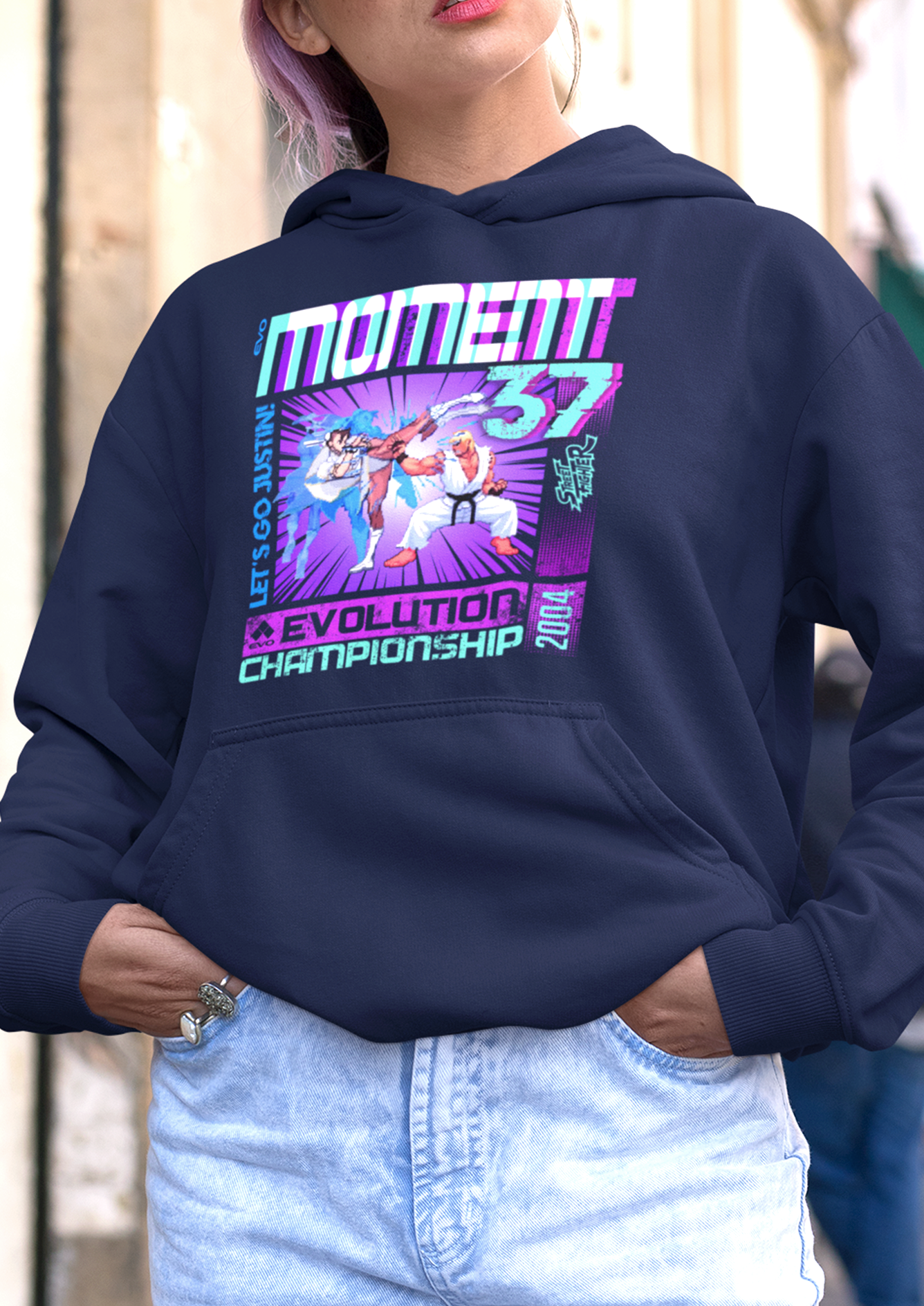 STREET FIGHTER UNISEX HOODIE - STREET FIGHTER MOMENT 37 HOODED SWEATSHIRT