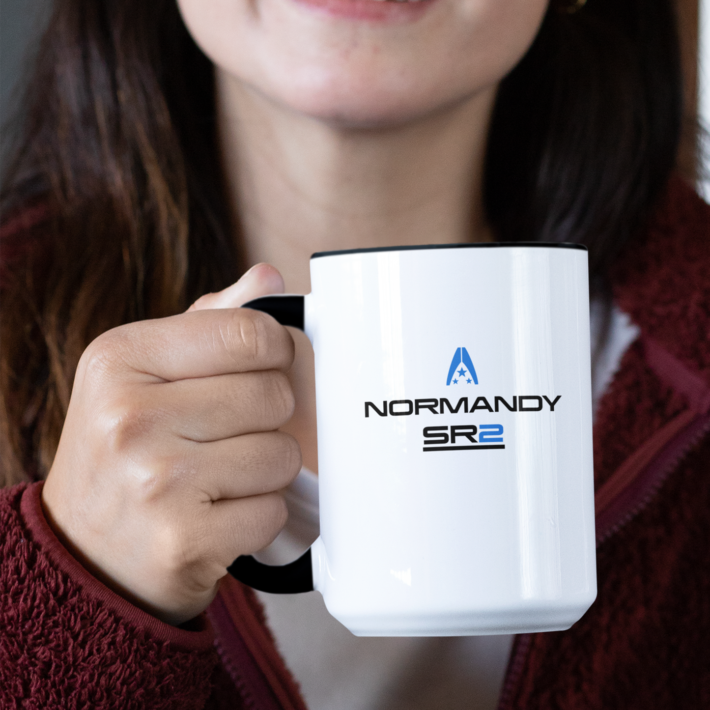 MASS EFFECT - ASS EFFECT LEGENDARY THICC EDITION WHITE AND BLACK MUG - 15OZ