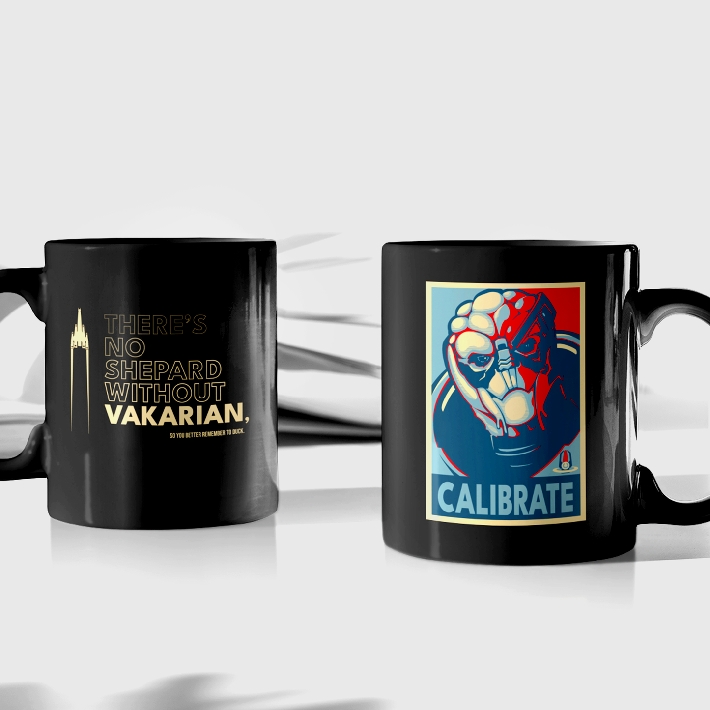 MASS EFFECT - GARRUS VAKARIAN - CALIBRATE BLACK MUG- 11OZ