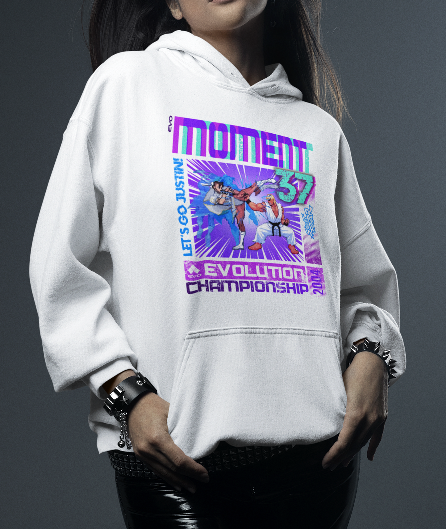 STREET FIGHTER UNISEX HOODIE - STREET FIGHTER MOMENT 37 HOODED SWEATSHIRT