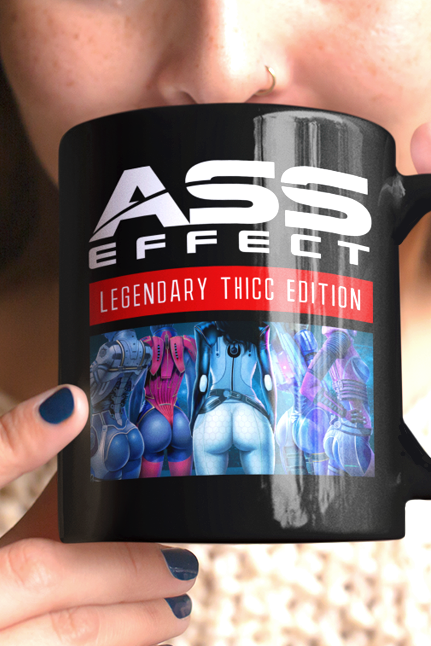 MASS EFFECT - ASS EFFECT LEGENDARY THICC EDITION BLACK MUG 11OZ