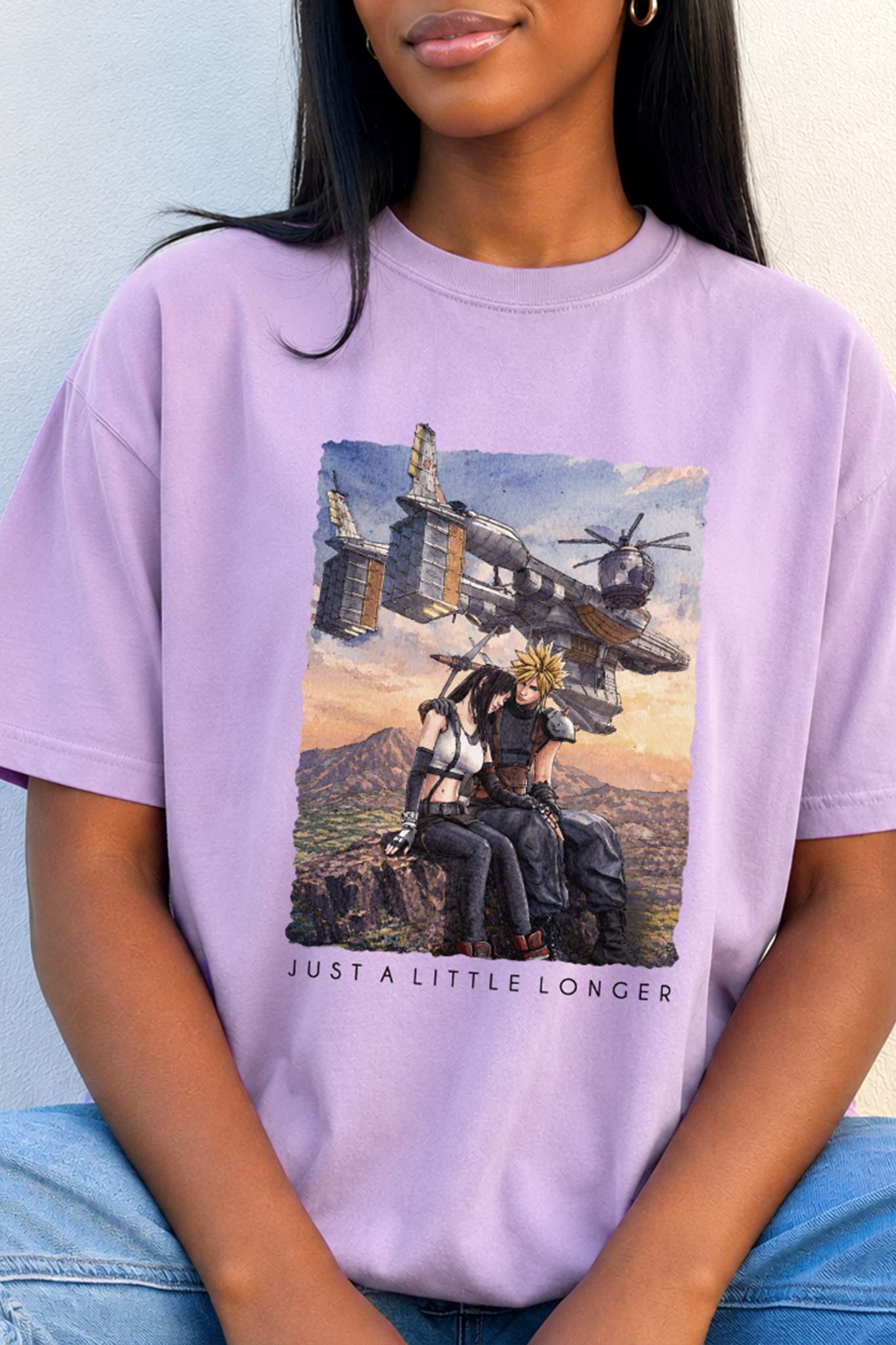 FF7 Shirt, Just A Little Longer T-shirt, Unisex Comfort Colors Tee
