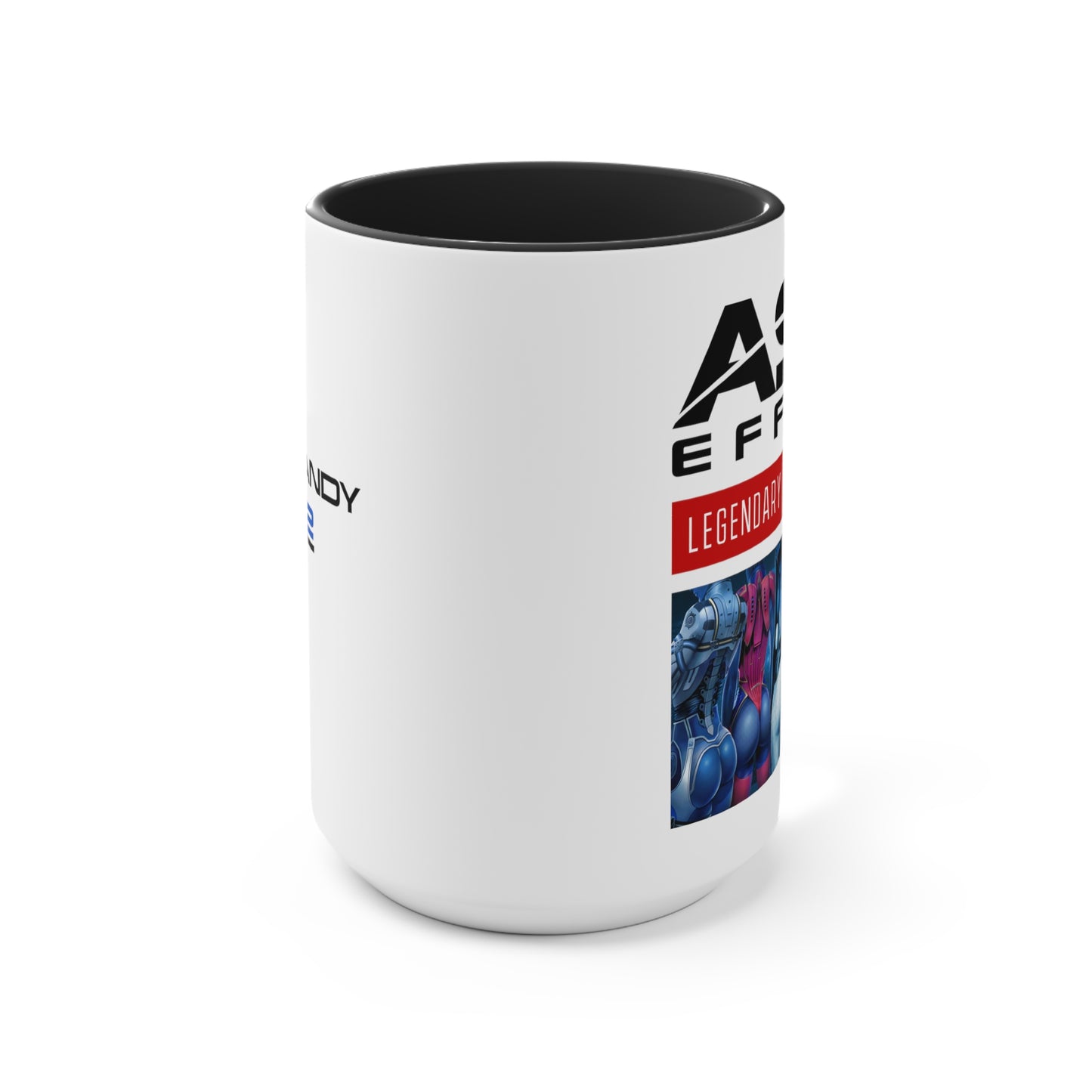 MASS EFFECT - ASS EFFECT LEGENDARY THICC EDITION WHITE AND BLACK MUG - 15OZ