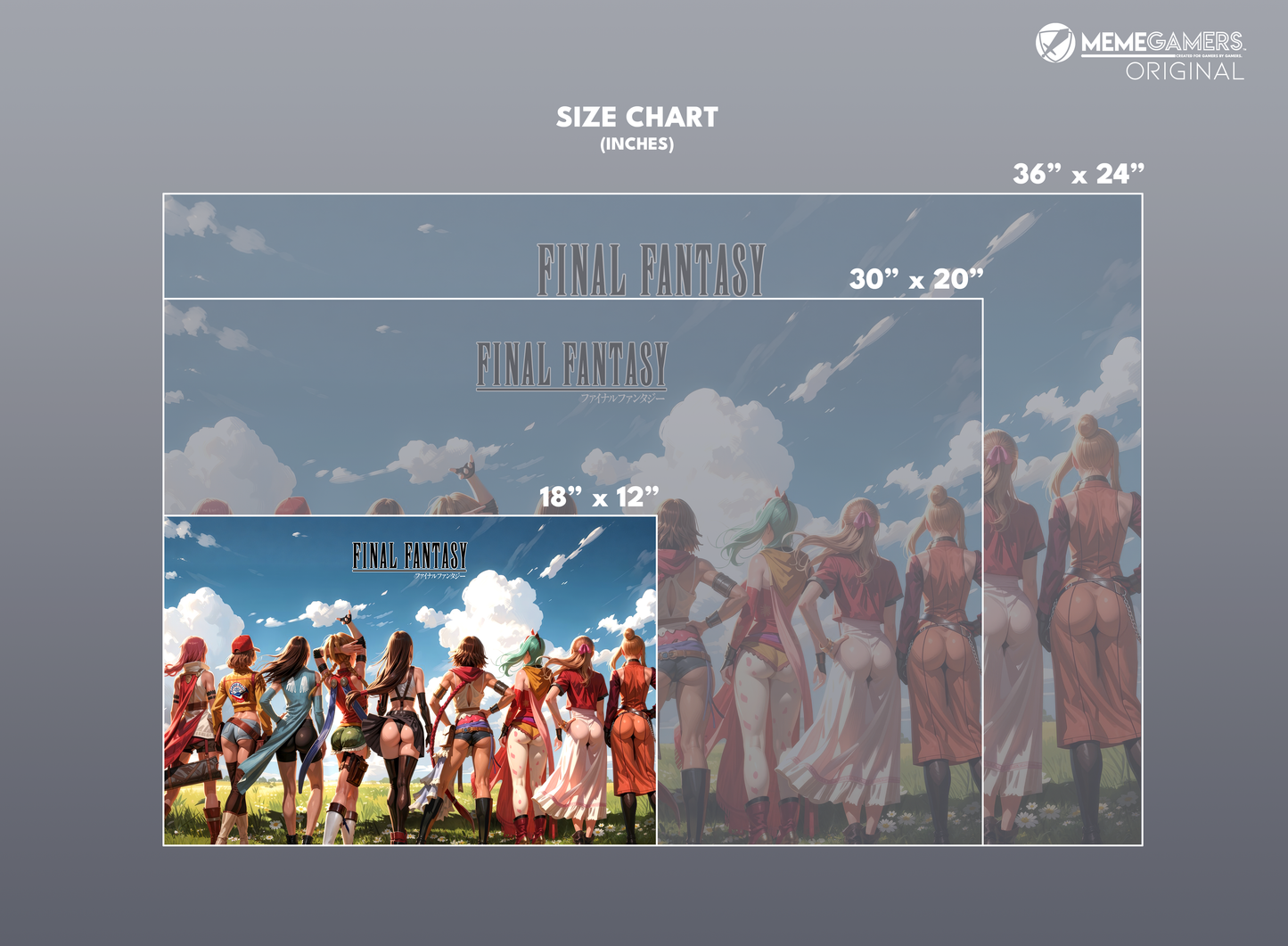 Final Fantasy Poster, Sexy RPG Gamer Poster