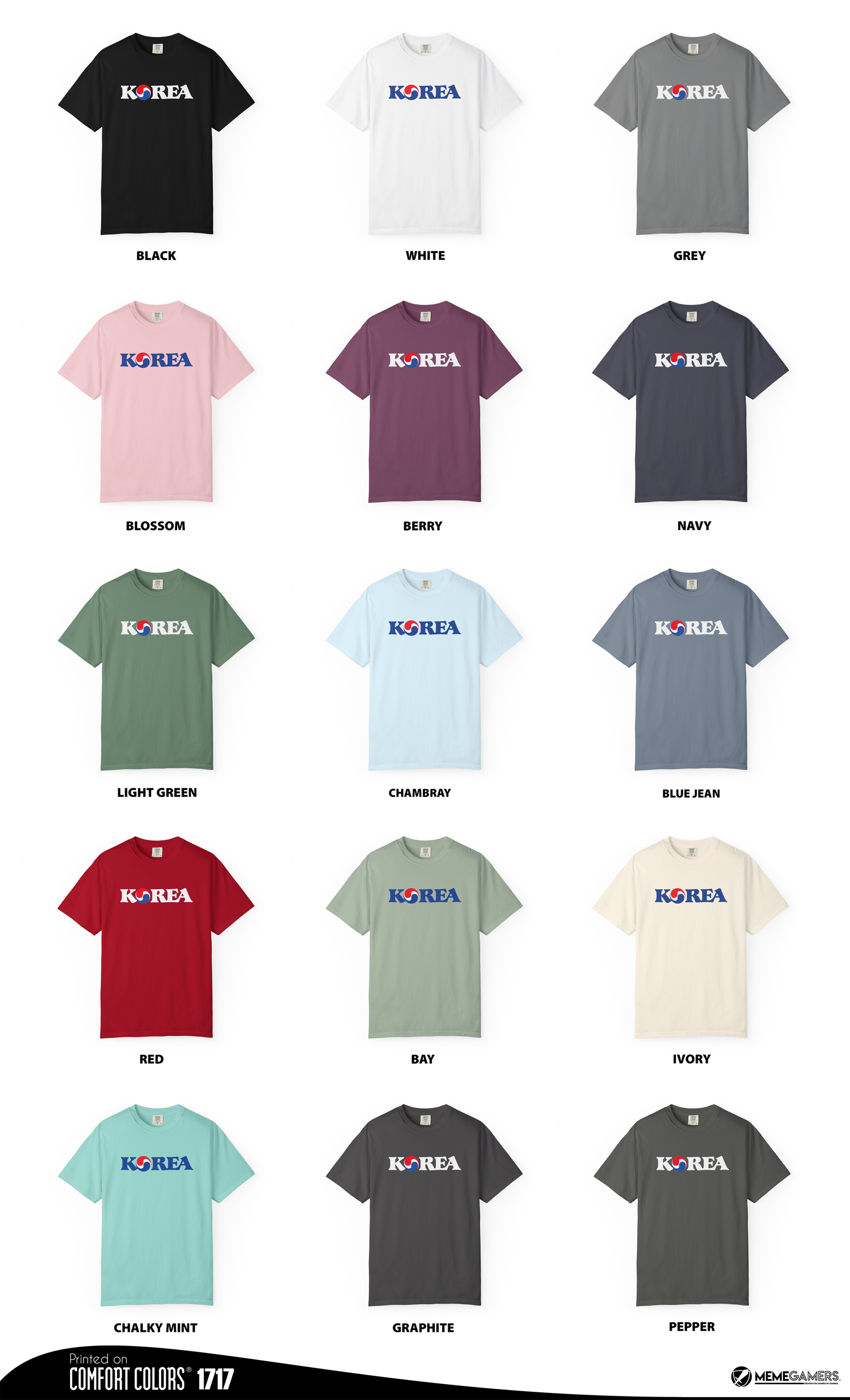 Korea Shirt, Comfort Colors Korean Unisex Tshirt