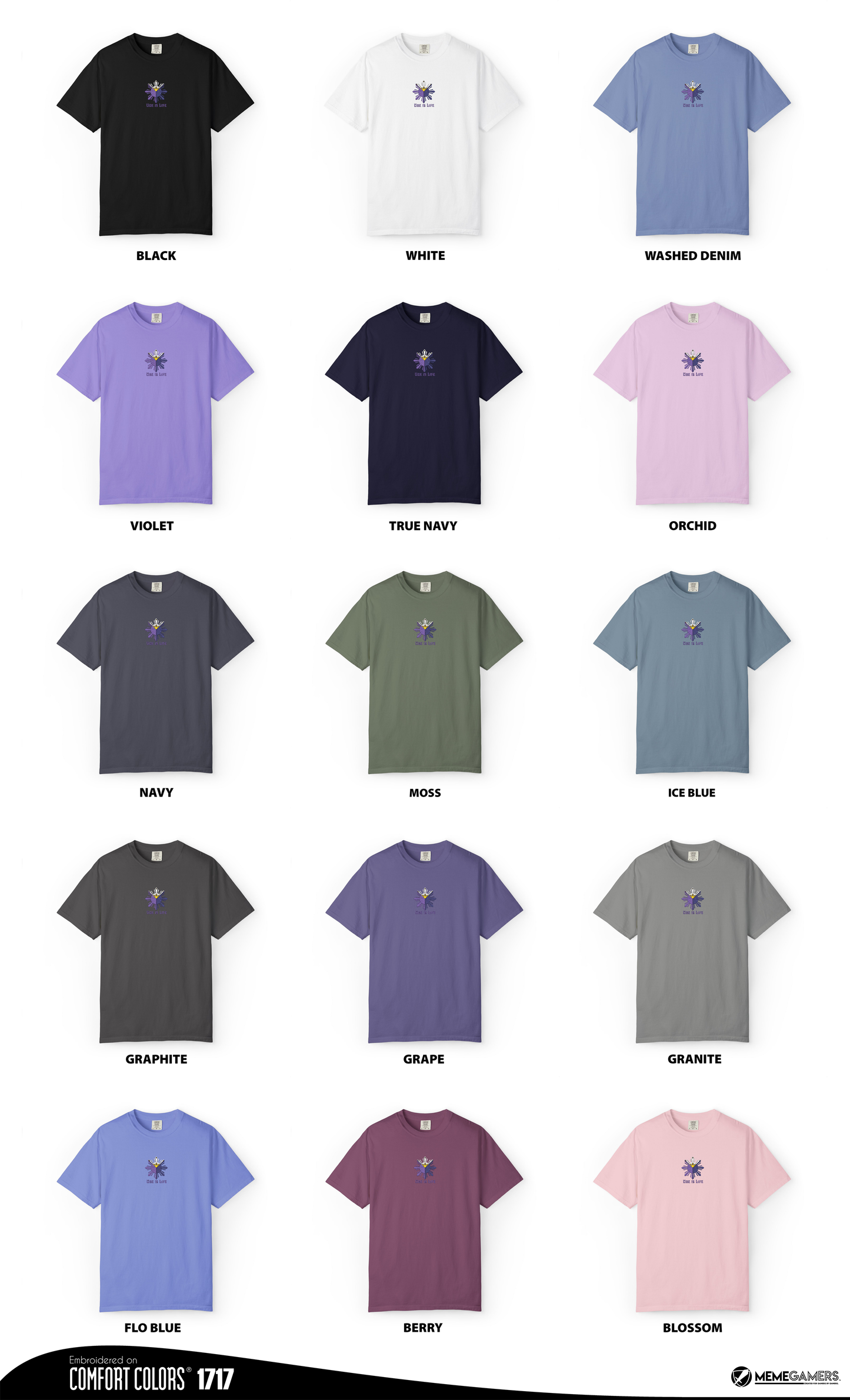 Philippines Shirt, Embroidered Ube Tshirt, Unisex Comfort Colors Tee, Ube Is Life