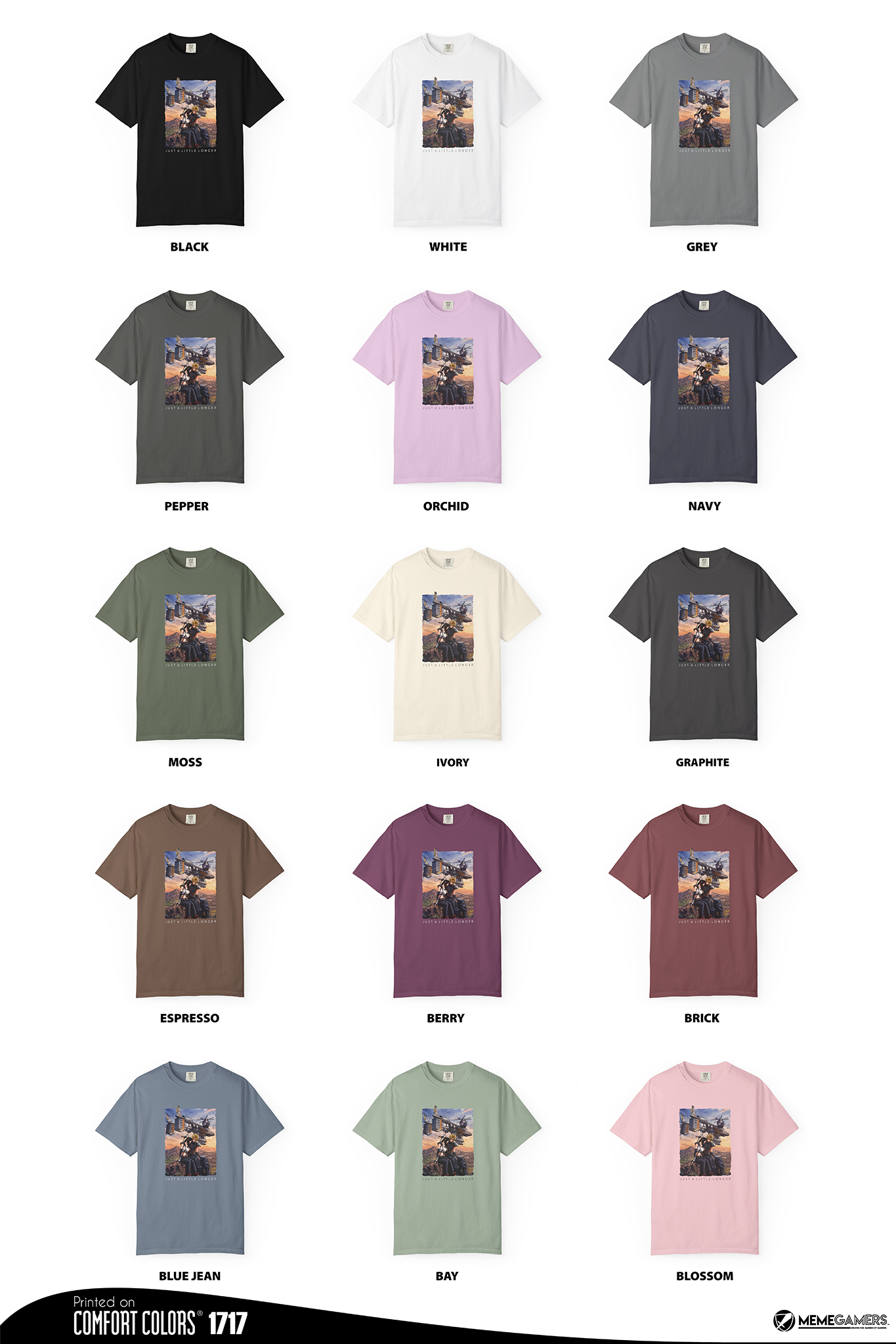 FF7 Shirt, Just A Little Longer T-shirt, Unisex Comfort Colors Tee