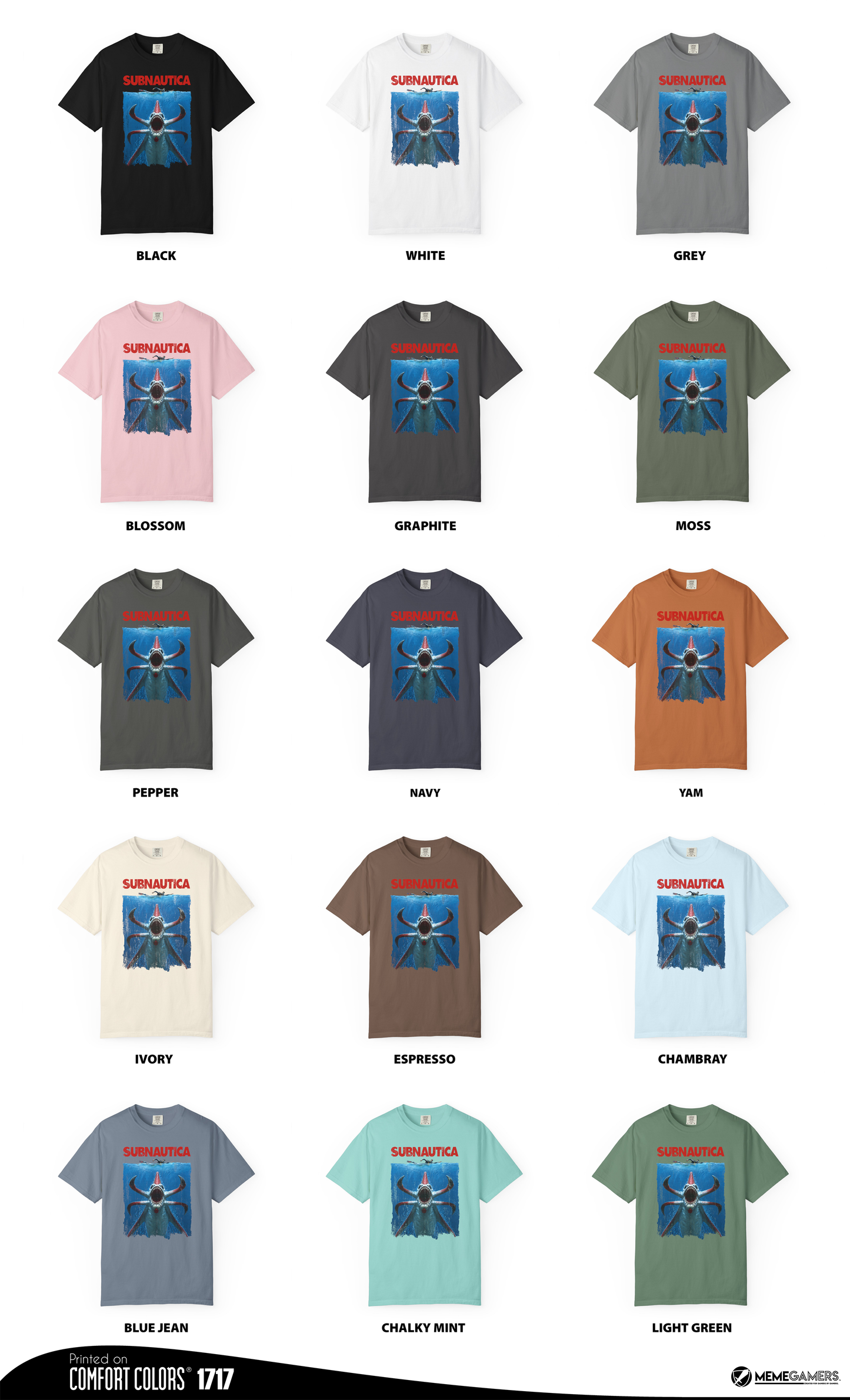 Subnautica Shirt, Comfort Colors Unisex T-Shirt