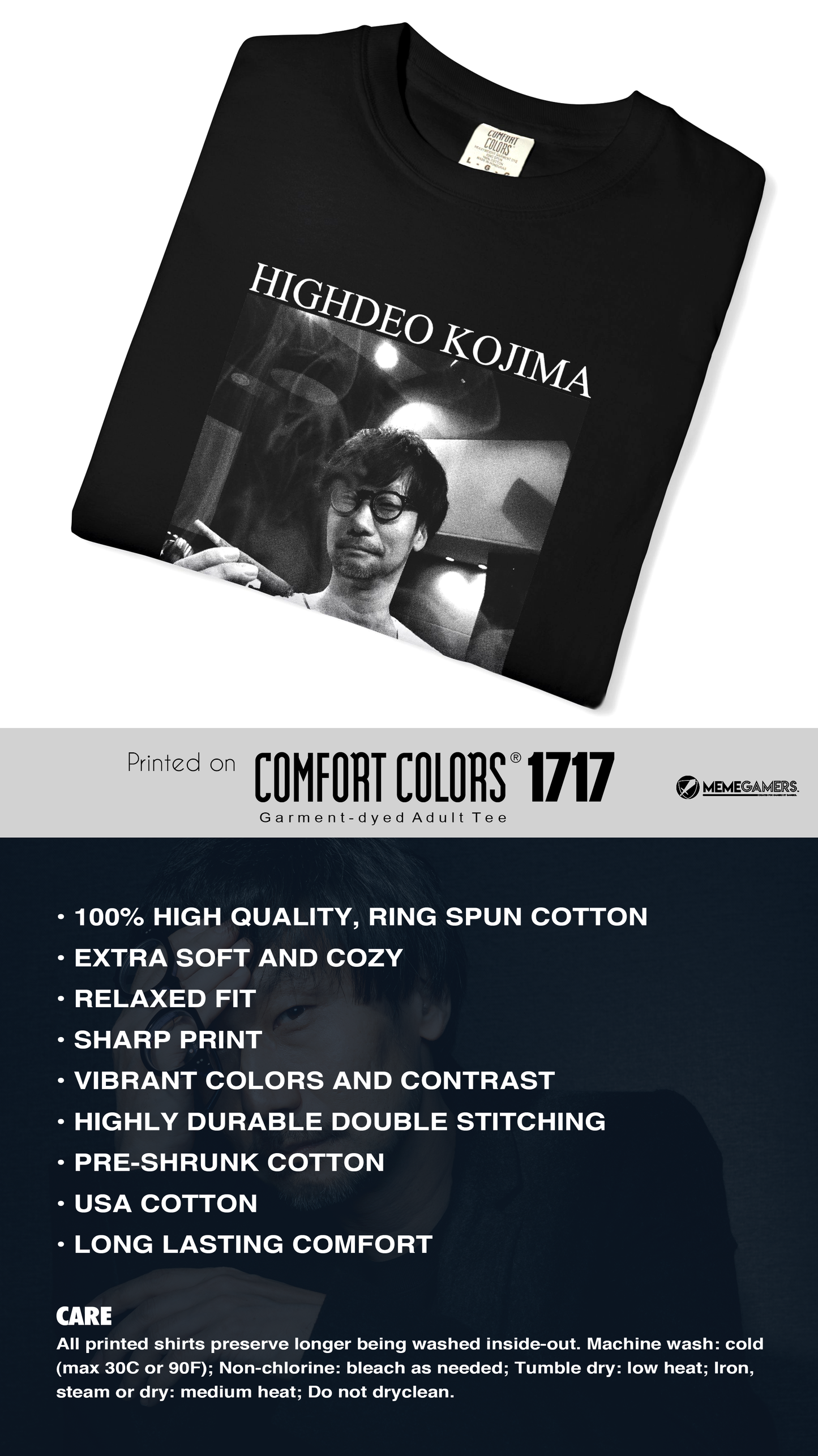 Hideo Kojima Shirt, Highdeo Kojima Unisex Tshirt