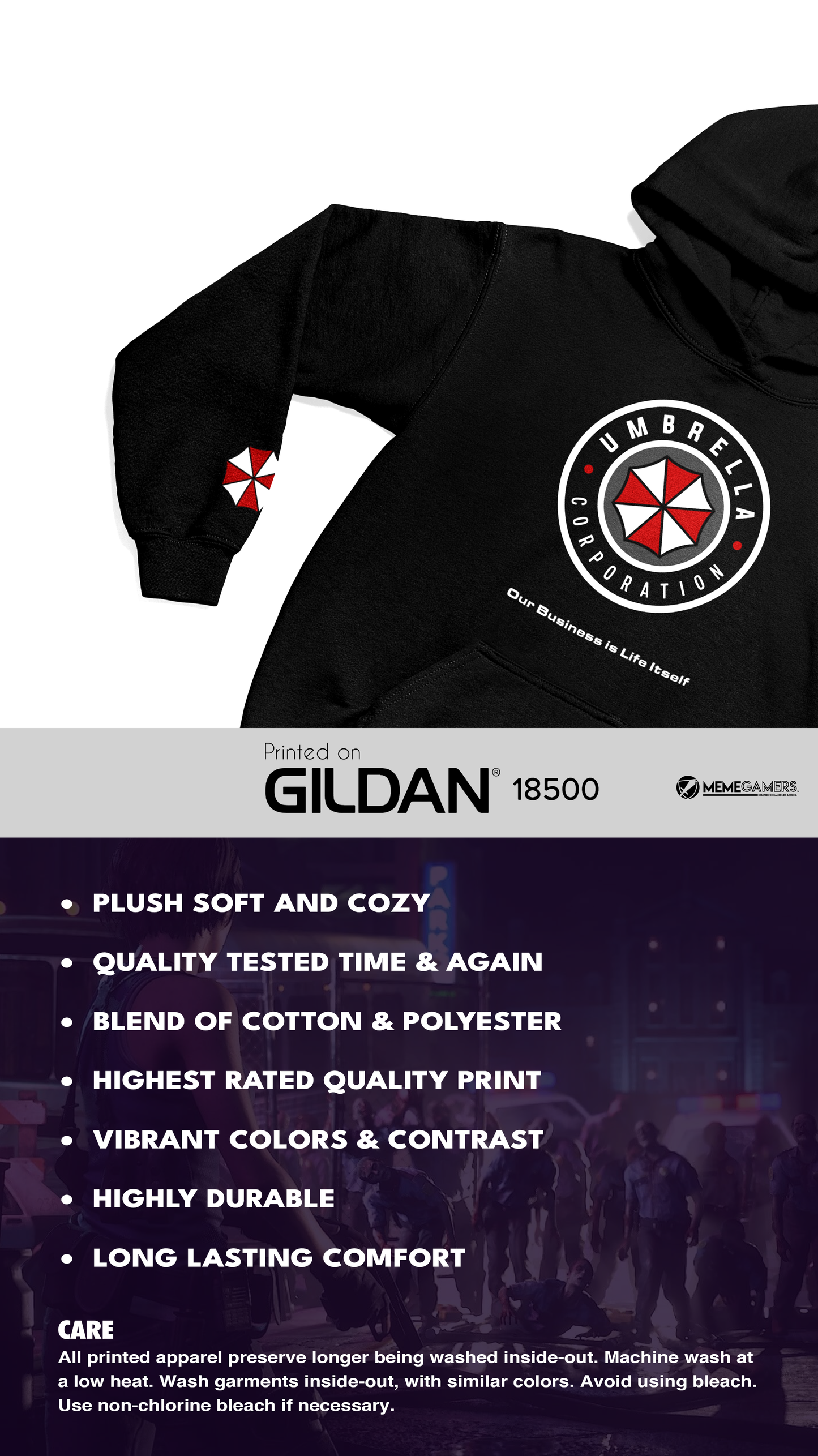 Resident Evil - Umbrella Corporation - Gildan Unisex Hoodie