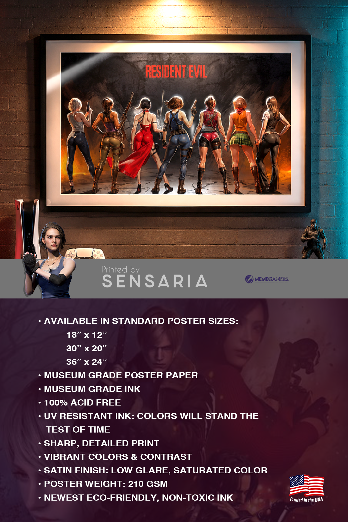 RE Poster, Gamer Poster