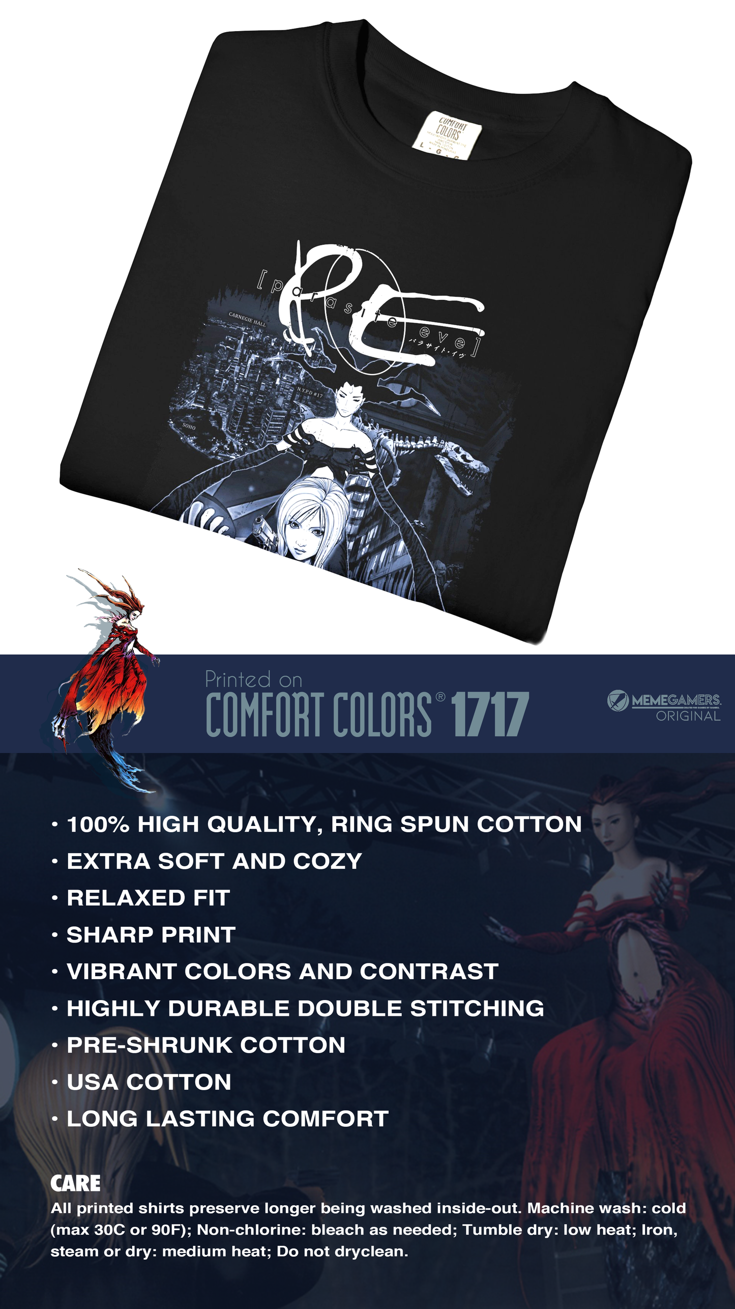 Parasite Eve Shirt, Comfort Colors Unisex T-Shirt